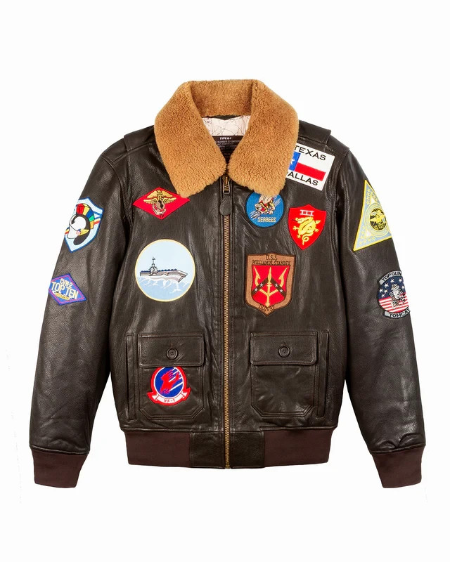 Top Gun Tom Cruise Maverick Leather Jacket Men’s Aviator Flight Jacket
