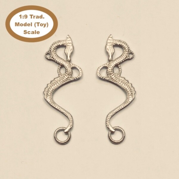 HORSING AROUND Traditional 1:9 Model Horse Scale DRAGON HACKAMORE BIT - Silver