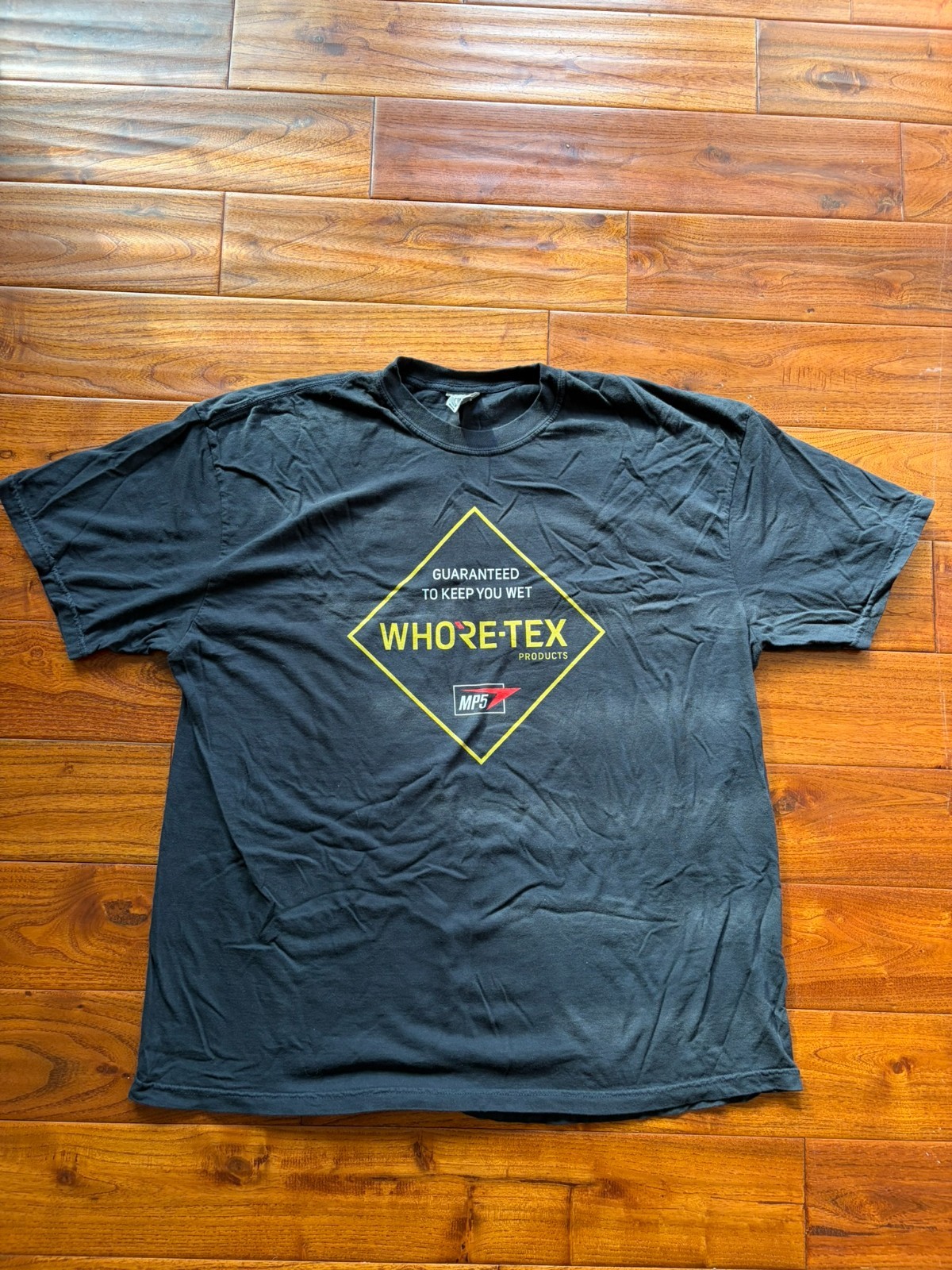 EUC Rare? MP5 Guys Limited Drop Gore-Tex Novelty T-Shirt, Black, Size: 2XL