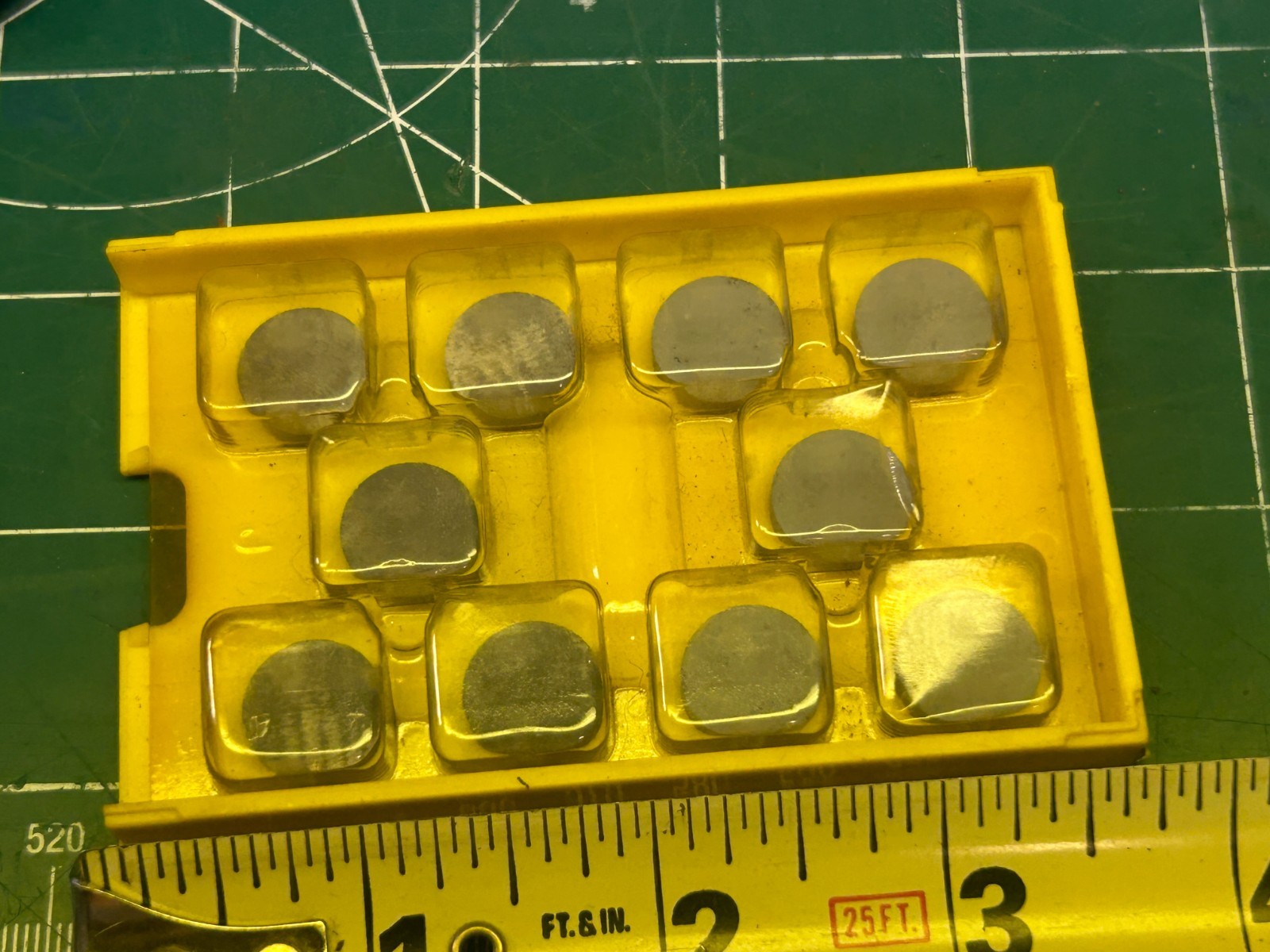 MACHINIST HmDrcB TOOL LATHE MILL Kennametal Round Carbide Inserts DS 164 K68