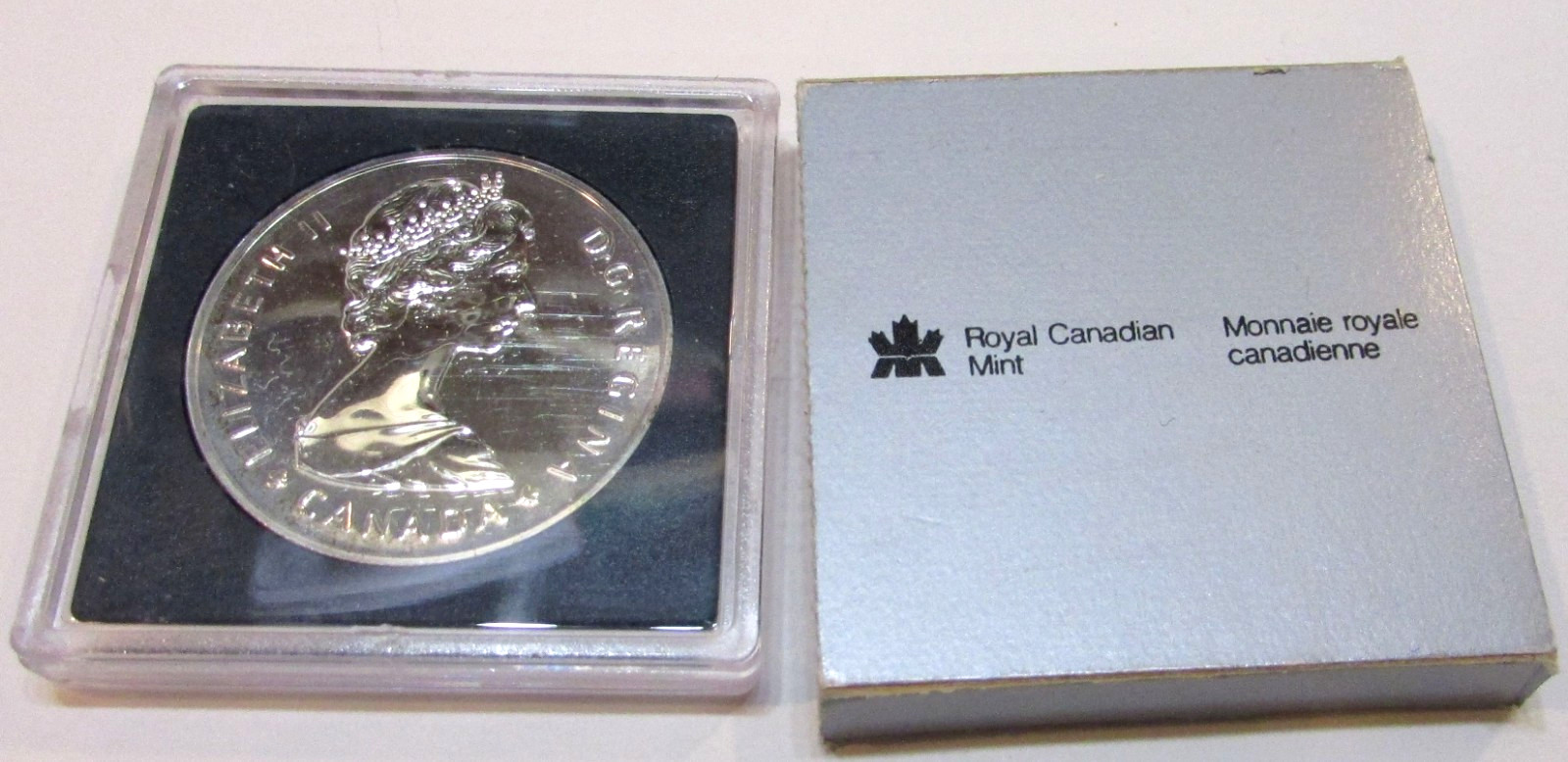 1885-1985 Royal Canadian Mint Moose National Park Mint Proof Silver Dollar Coin
