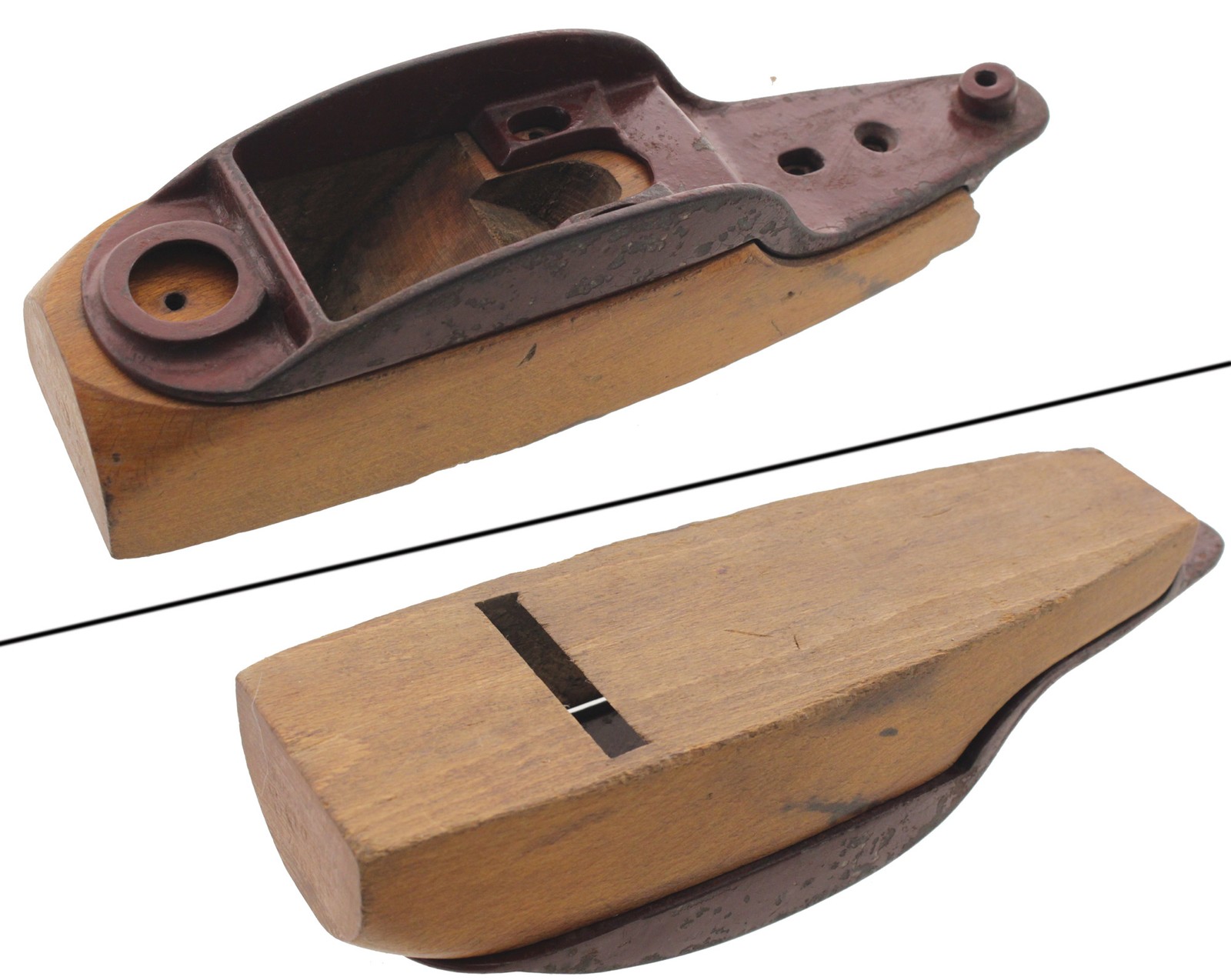 Orig. Body & Cast Iron Top for Ohio Tool No. 035 Smooth Plane - mjdtoolparts