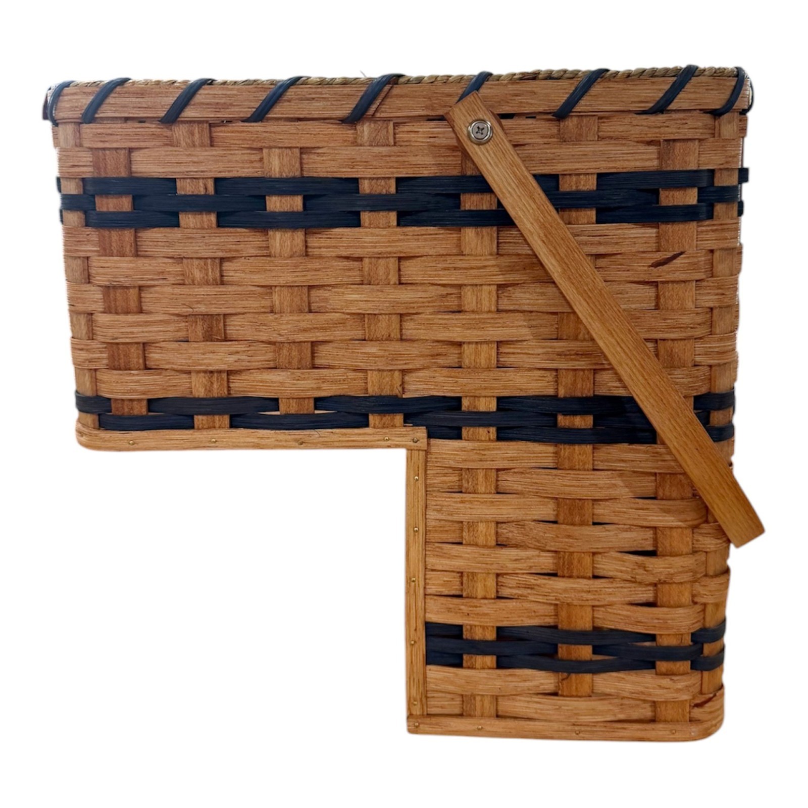 Amish Handmade Stair Step Basket Narrow (7