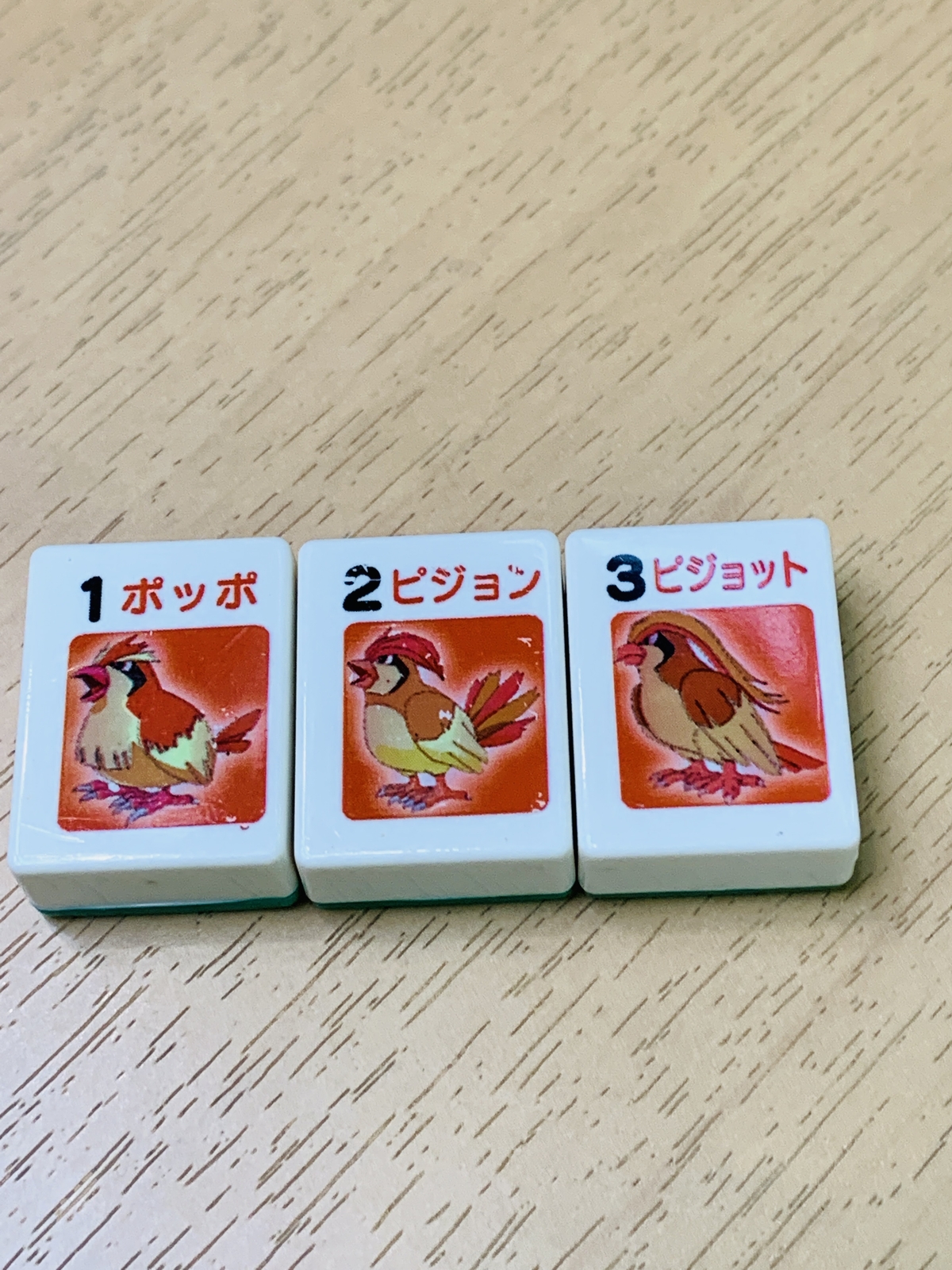 Pidgey Pidgeotto Pidgeot  Pokemon mahjong tiles Nintendo From Japan G-6