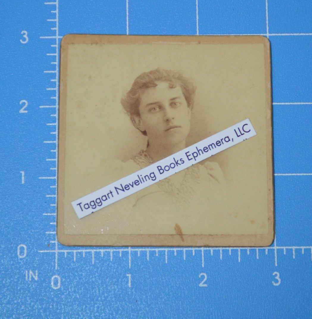 1892 Photo Identified Young Woman Sainsbury & Johnson Salt Lake City Utah Image