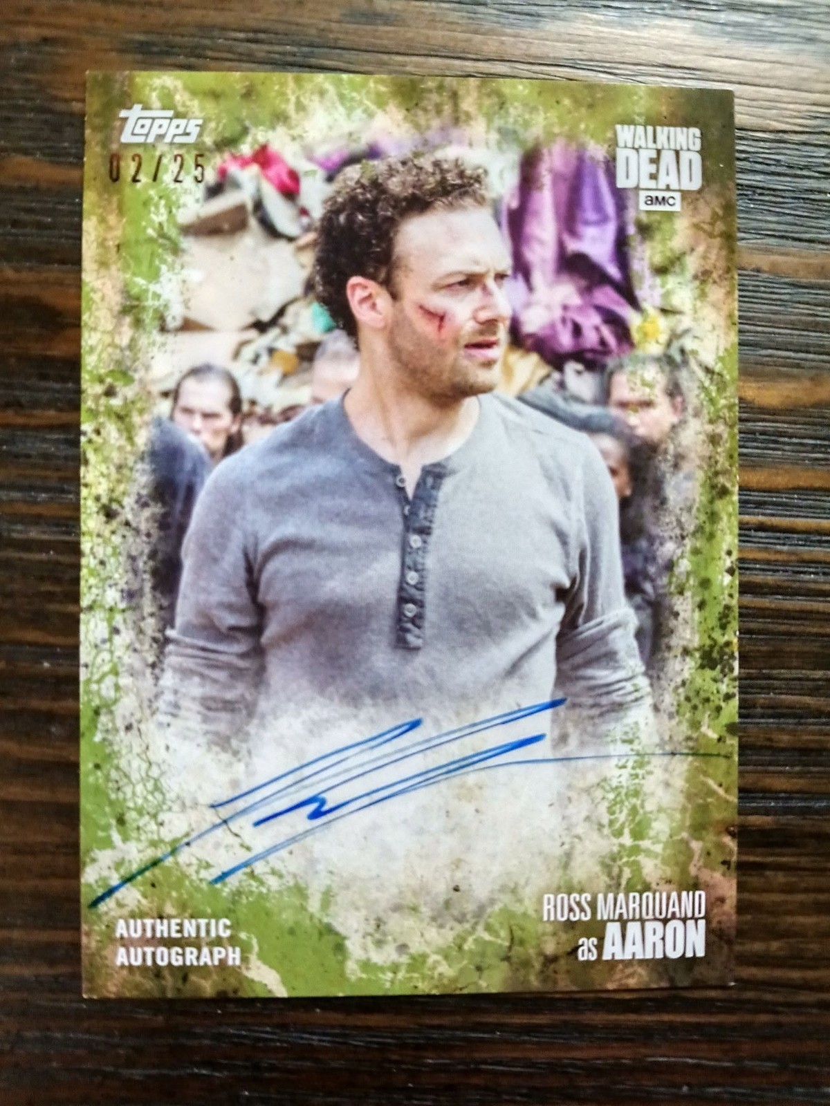 2017 THE WALKING DEAD ROSS MARQUAND / AARON AUTO /25