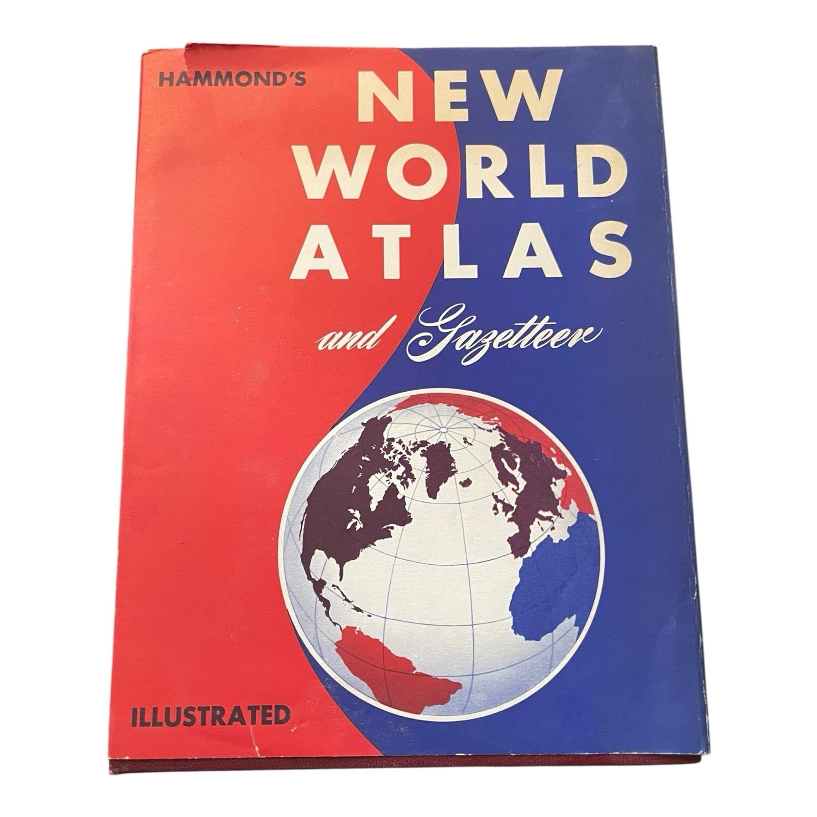 1955 Hammond’s New World Atlas and Gazetteer Book