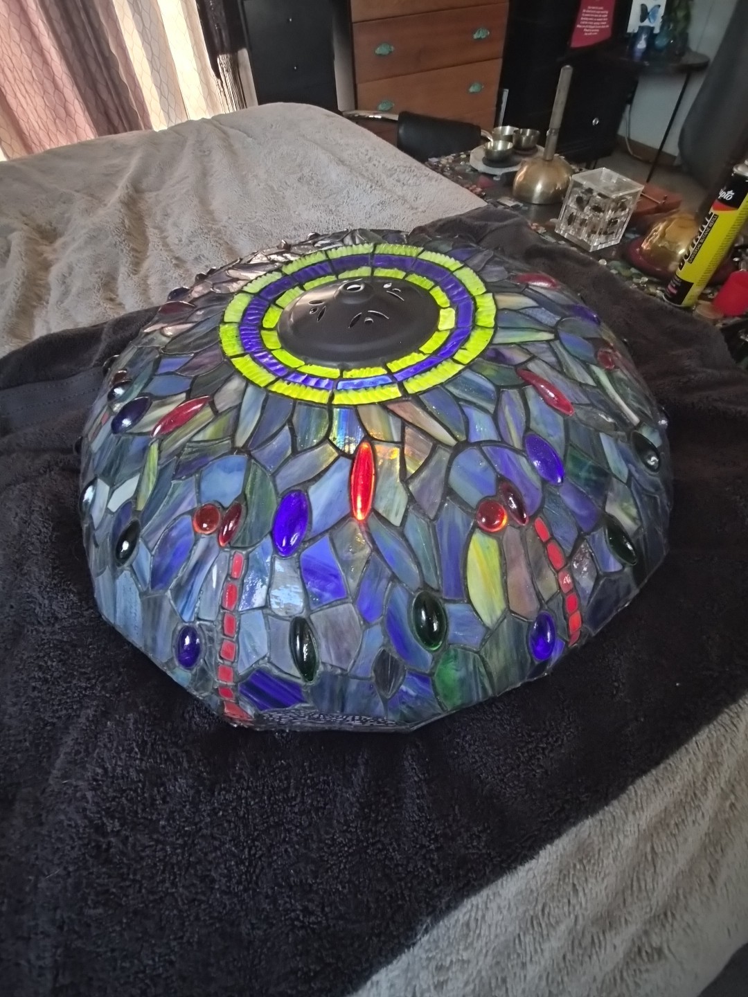 Tiffany Style Dragonfly Lamp Shade , Huge 22\ Tiffany Style Dragonfly Lamp Shade , Huge 22\