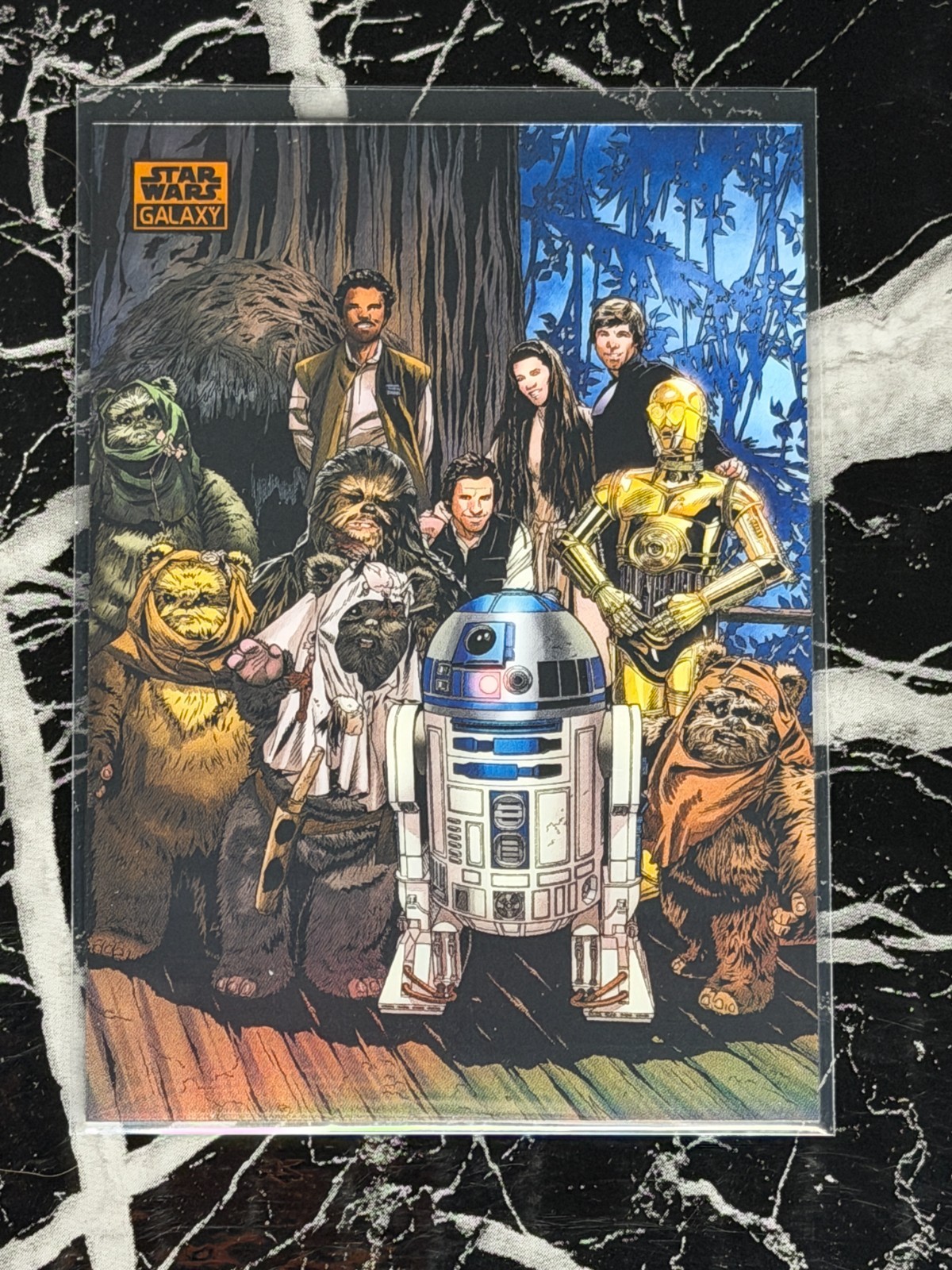 2026 Topps Chrome Star Wars Galaxy Celebration on Endor Orange Refractor 25/25