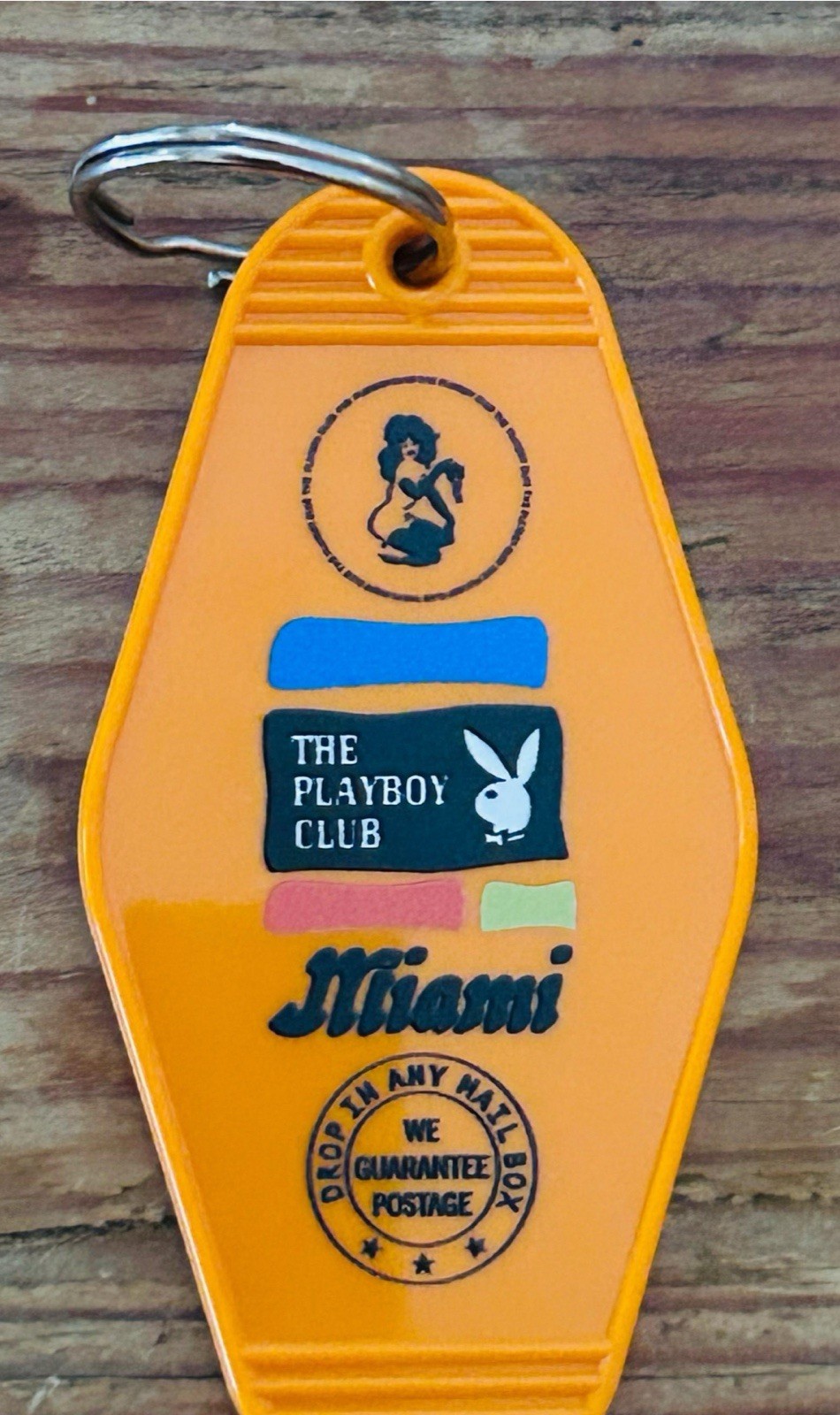 Retro Playboy Club Miami Key Tag