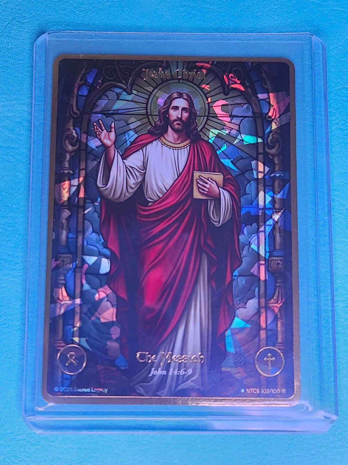 2025 Sacred Legacy 1st Messiah Jesus Christ #103/100 Secret Rare Stained Glass