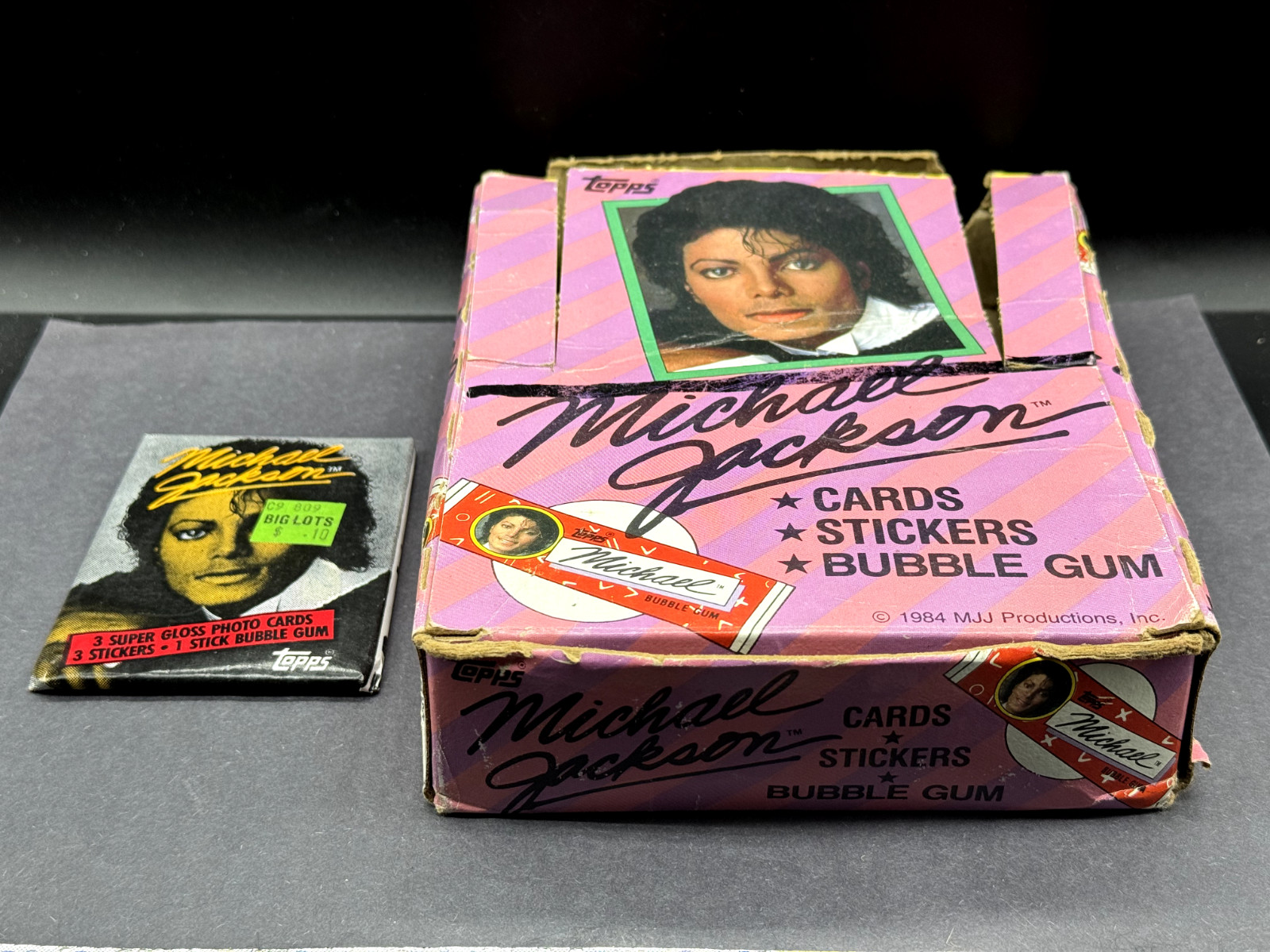 1984 Topps MICHAEL JACKSON 1 Unopened Wax Pack & 1 Empty Box Series 1 1984 Topps MICHAEL JACKSON 1 Unopened Wax Pack & 1 Empty Box Series 1