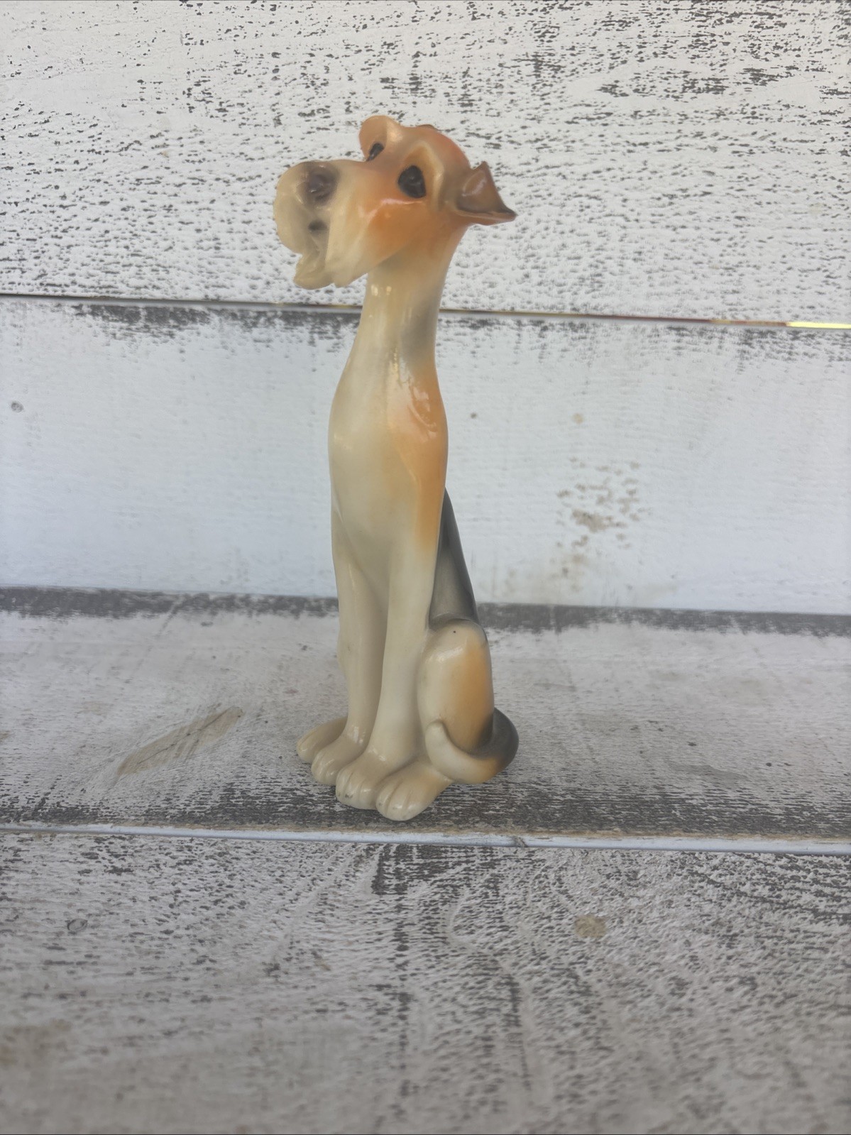 Vintage Airedale Terrier 6” Long Neck Resin Figure