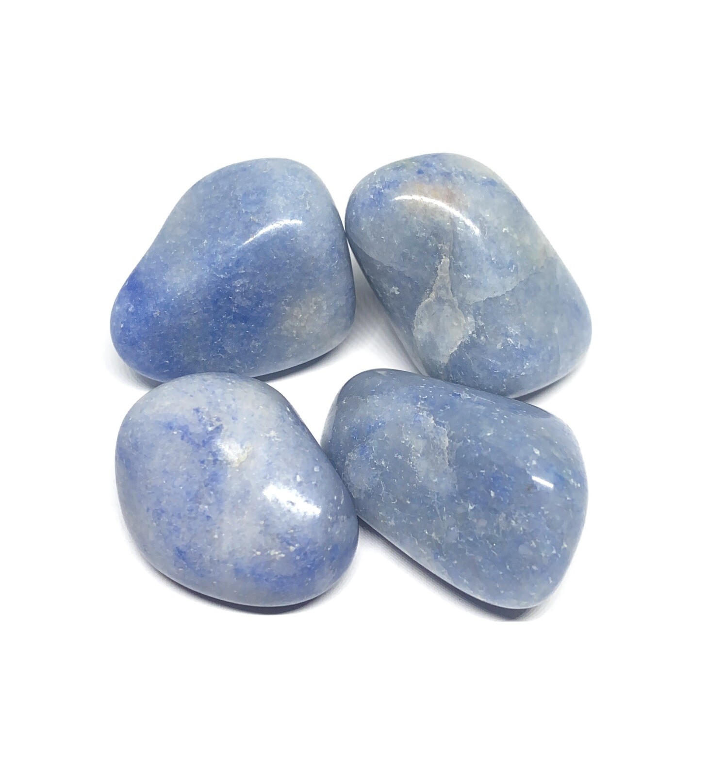 Blue Aventurine Natural Genuine Pocket Stone From India 4pcs 92g Total Blue Aventurine Natural Genuine Pocket Stone From India 4pcs 92g Total