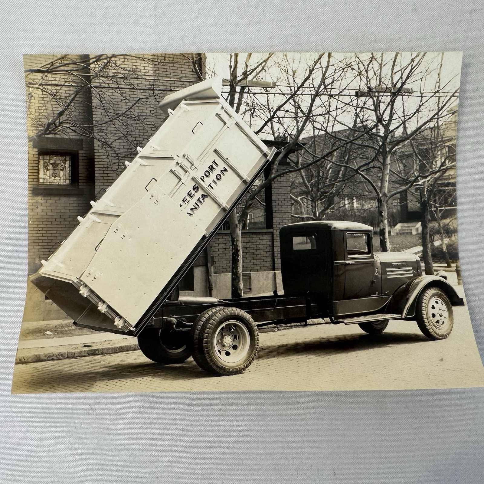 Old General Motors Dump Truck Sanitation McKeesport Photo 7X9 Fast Ship Old General Motors Dump Truck Sanitation McKeesport Photo 7X9 Fast Ship