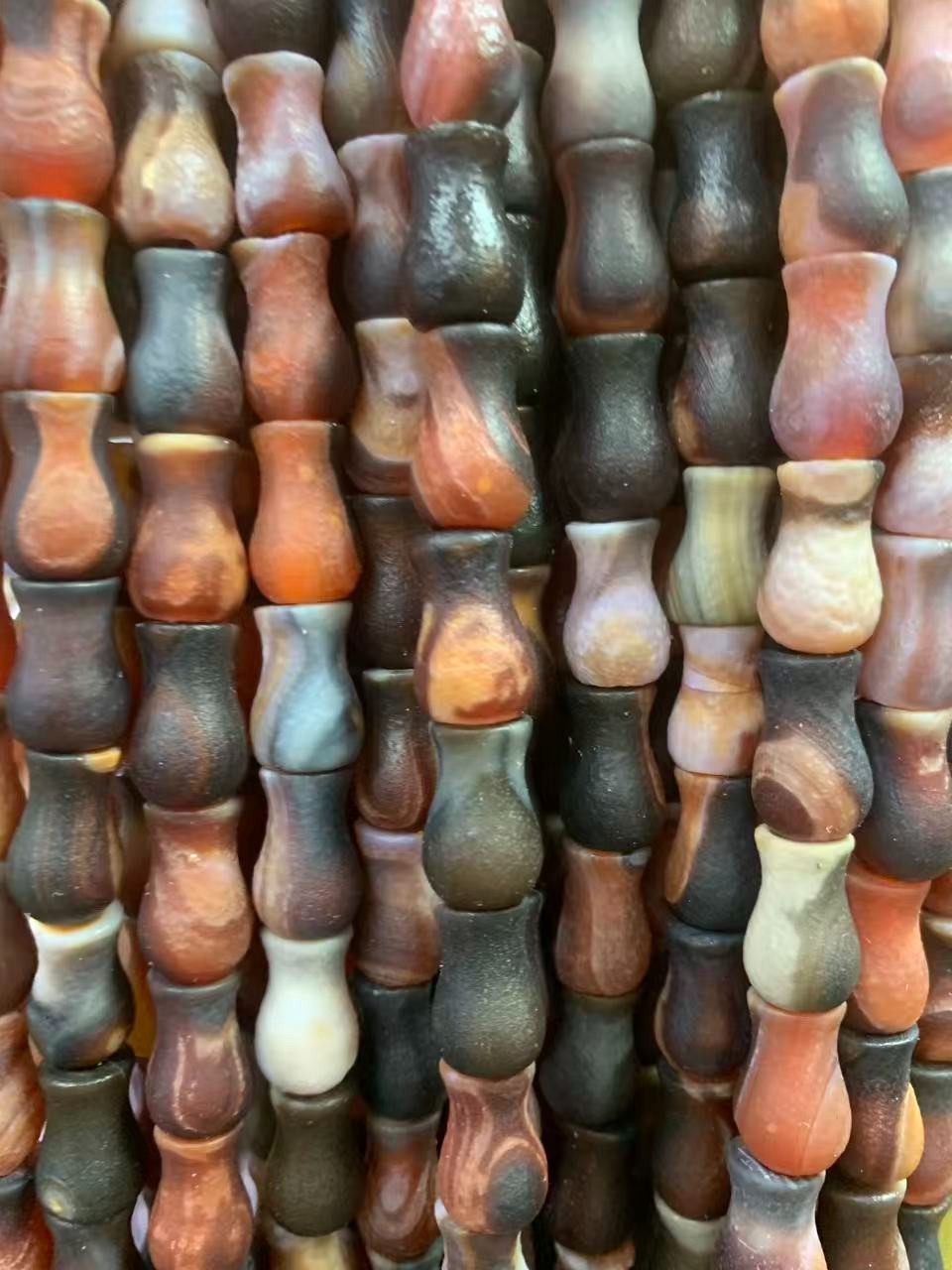 120 Pcs Excellent Tibetan Natural Old Agate Dzi Bottle Beads 