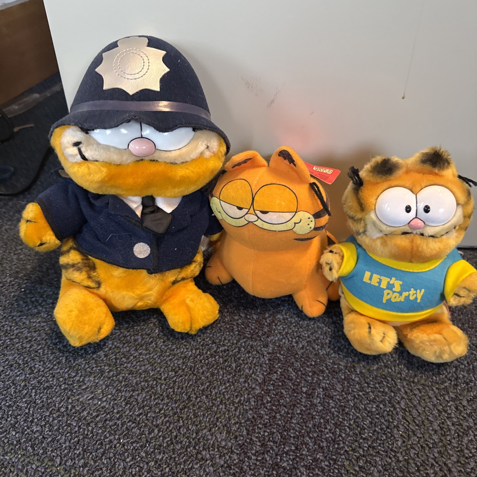 Garfield three plush combo please read description lt34
