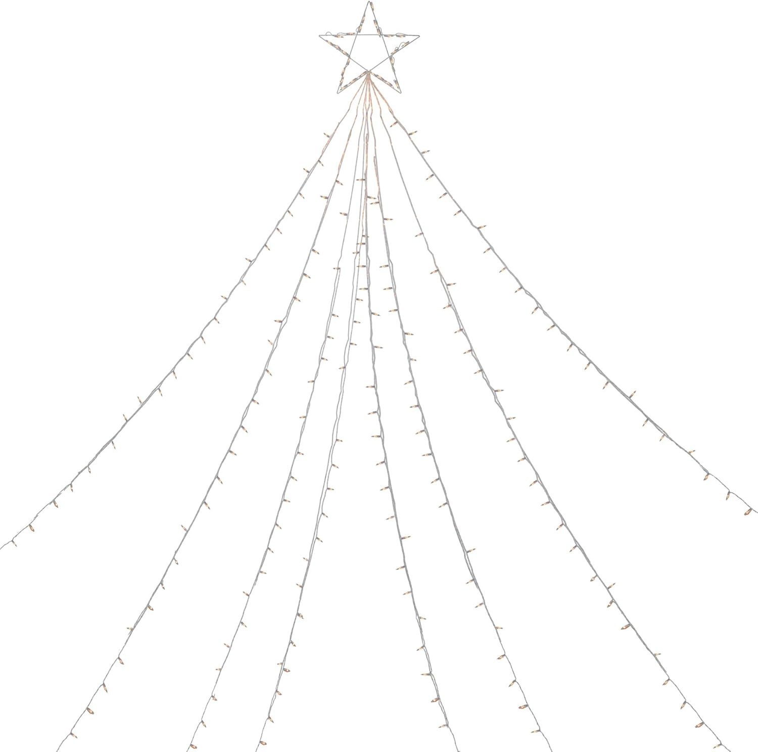 Northlight Lighted Christmas Tree Display Outdoor Decoration - 12' Clear Lights