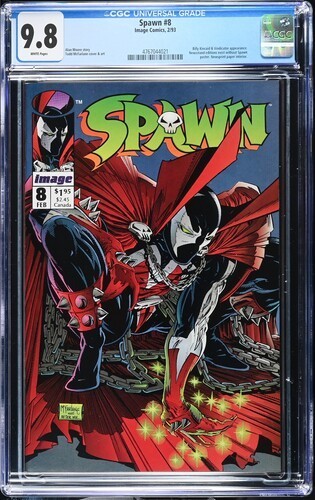 PRIMO:  SPAWN #8 McFARLANE art Image comics 1993 NM/MT 9.8 CGC