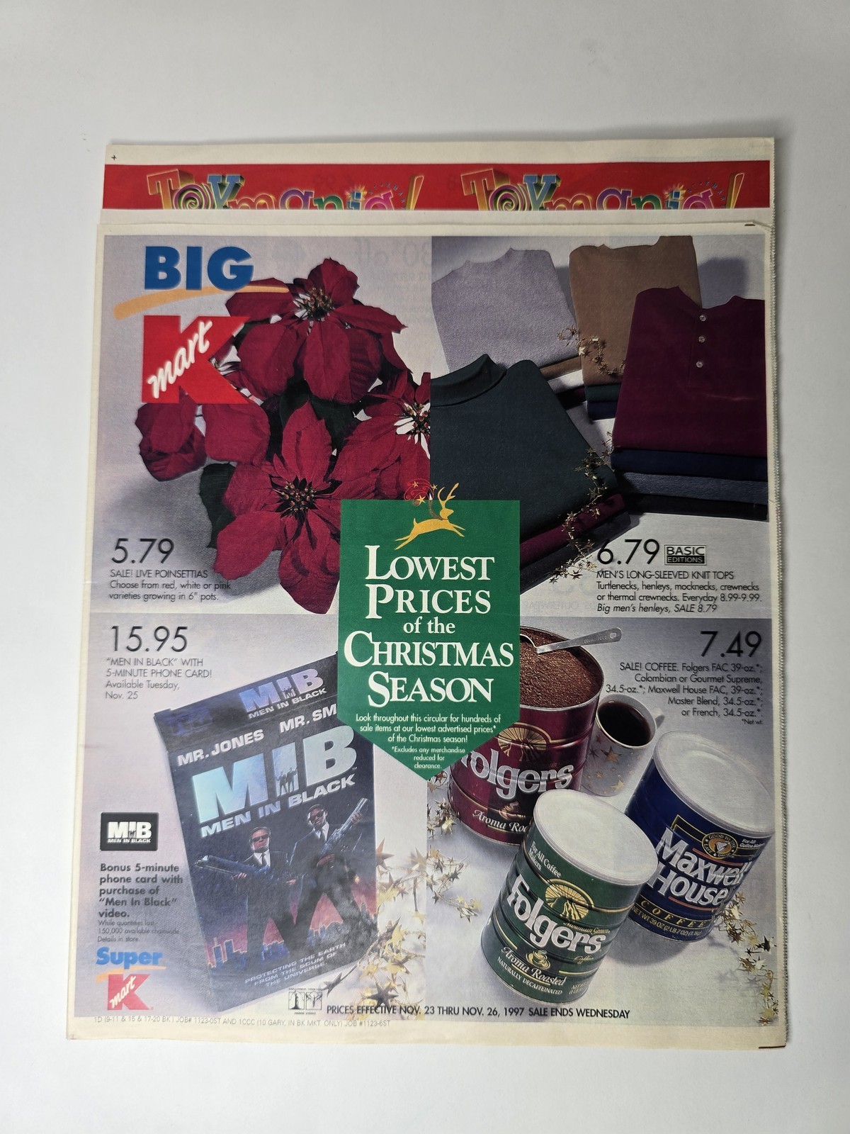 1997 Big Kmart Christmas Catalog LEGO Toys Electronics Men in Black 24p Vintage