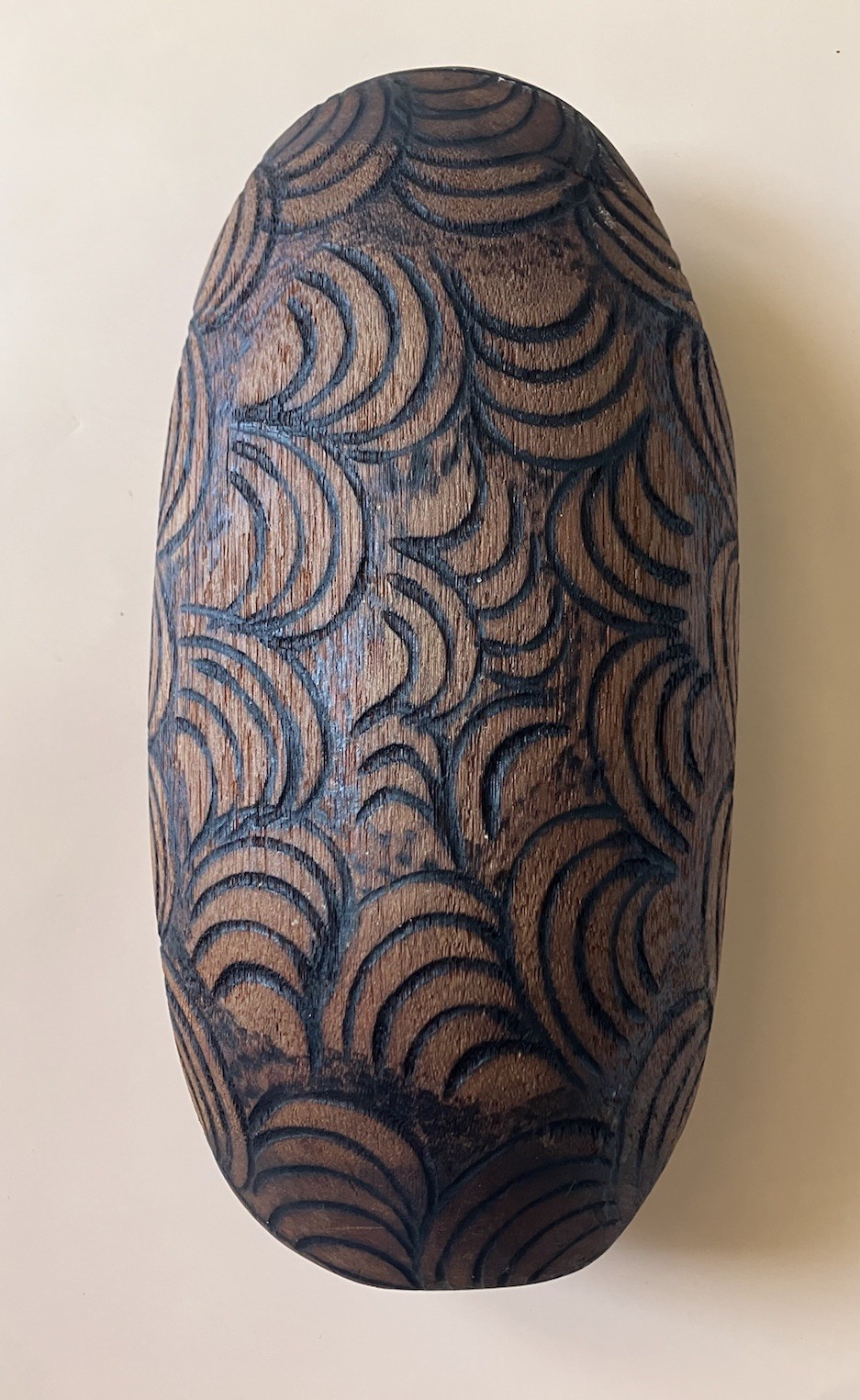 Vintage Australian Aboriginal Wood Coolamon Vessel 8 Inches