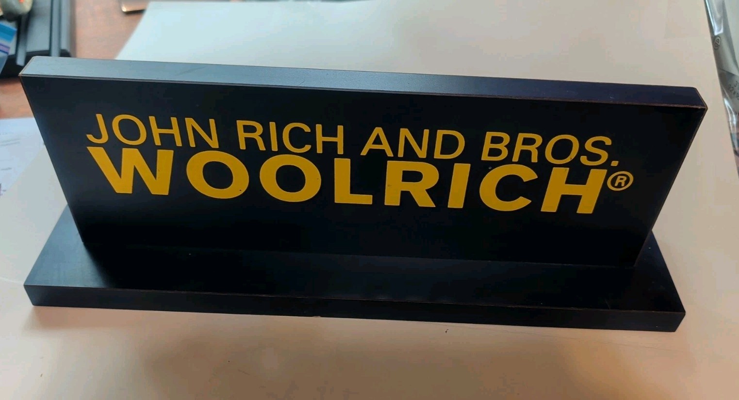 Rare Vintage John Rich And Bros WOOLRICH Display Sign Duluth Minnesota Store Rare Vintage John Rich And Bros WOOLRICH Display Sign Duluth Minnesota Store
