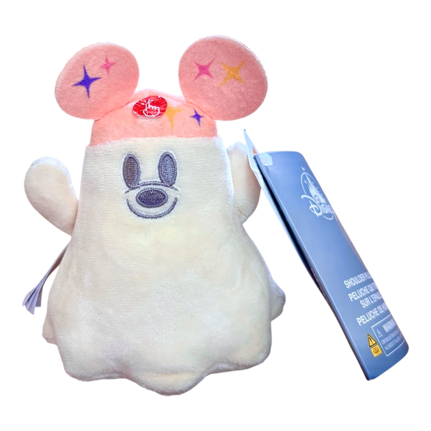 Disney 2026 Halloween Mickey Ghost Magnetic Shoulder Pal Plush Light-Up - NEW