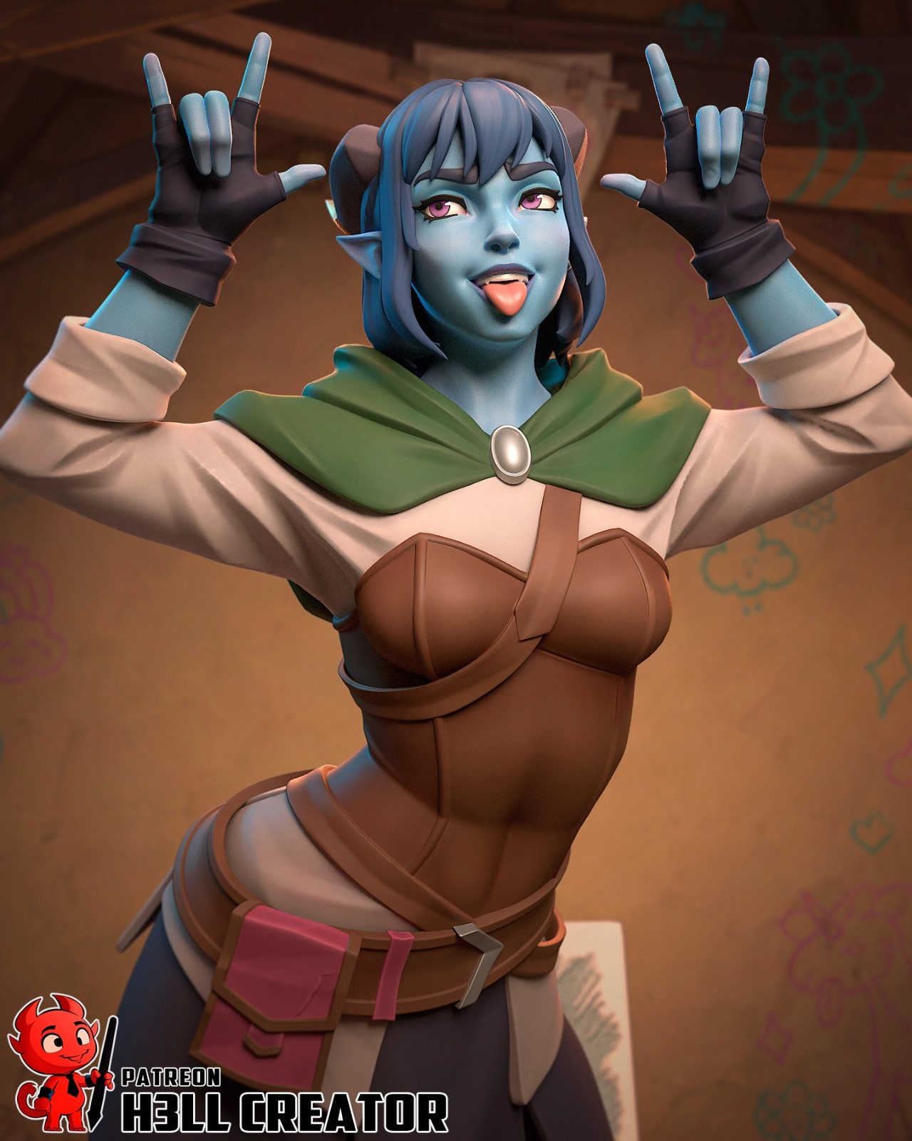 Jester Lavorre V2 Figurine Critical Role Hand Painted Model / DIY Kit 21pcs