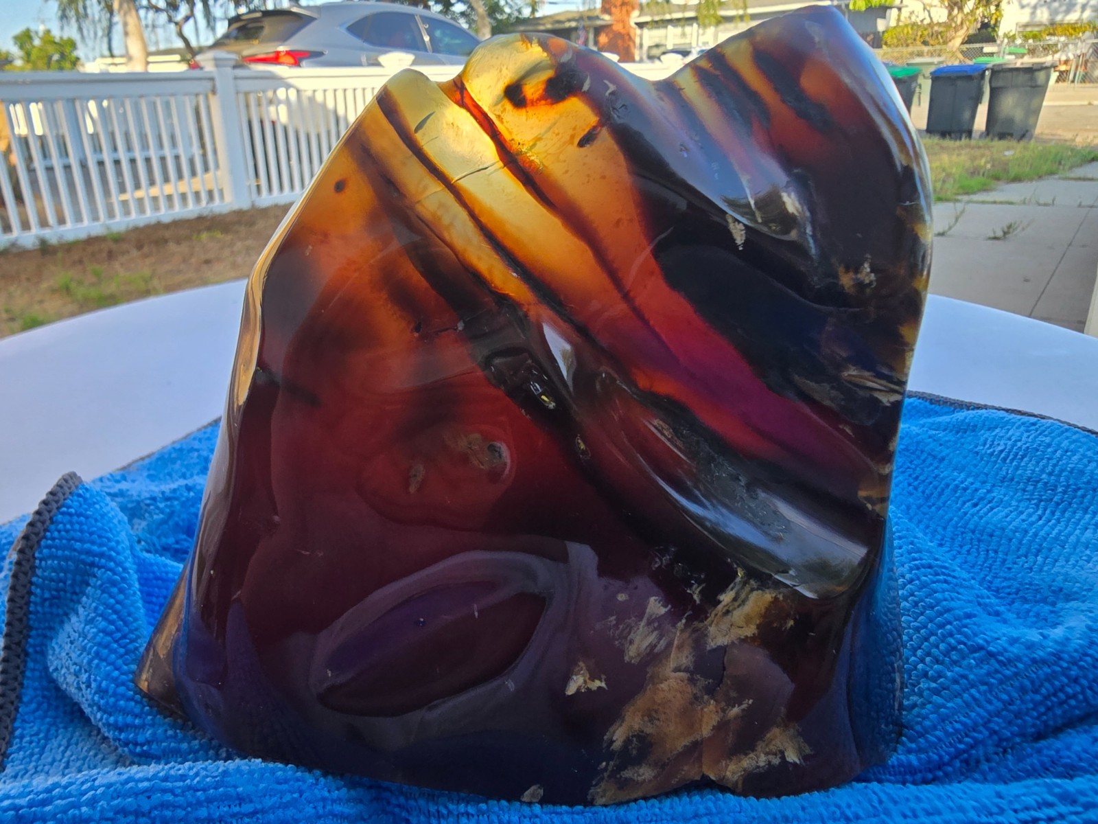 Indonesian blue amber