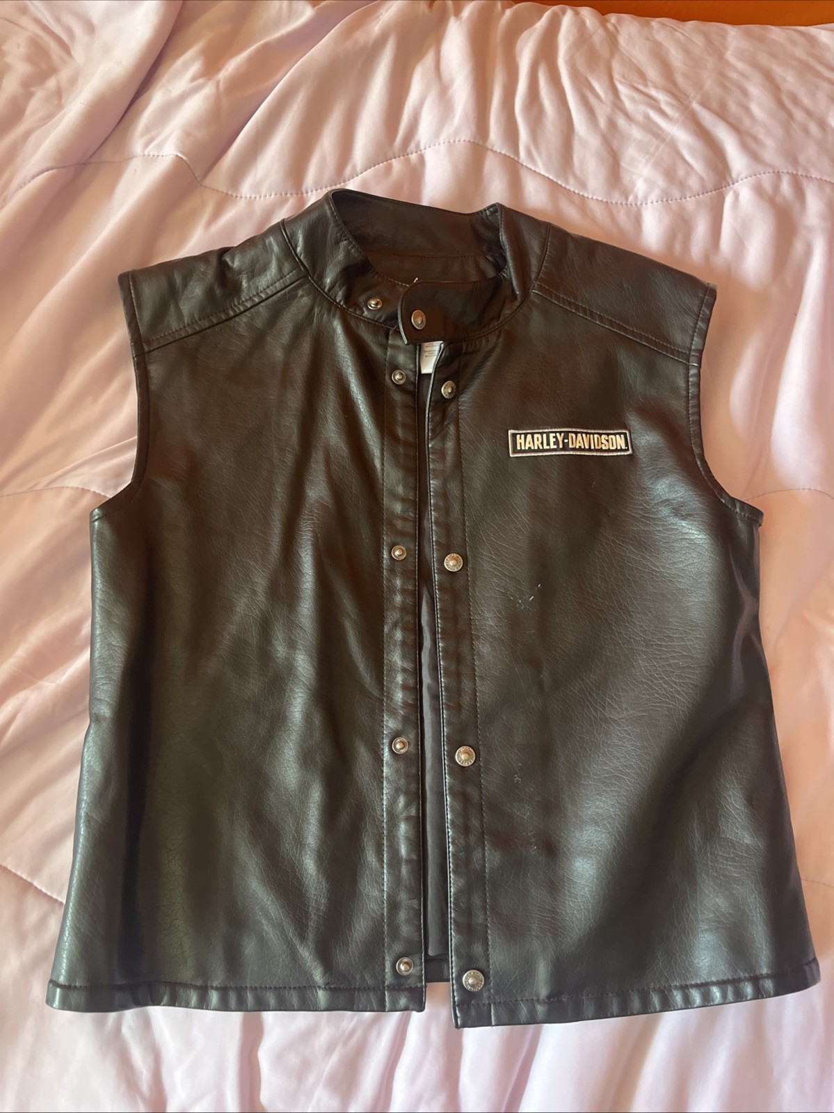 Kids Harley Davidson Leather Vest Authentic  Kids Harley Davidson Leather Vest Authentic 