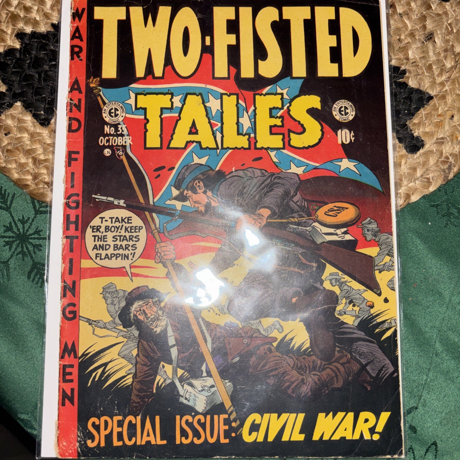 Two Fisted Tales #35 1953 Jack Davis cover Civil War issue. Excellent Condition
