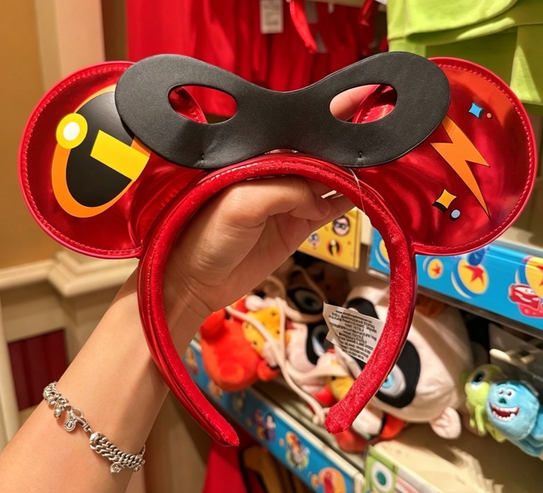 Genuine HK Disney 2026 Pixar The Incredibles Hero Mickey Minnie Ears Headband
