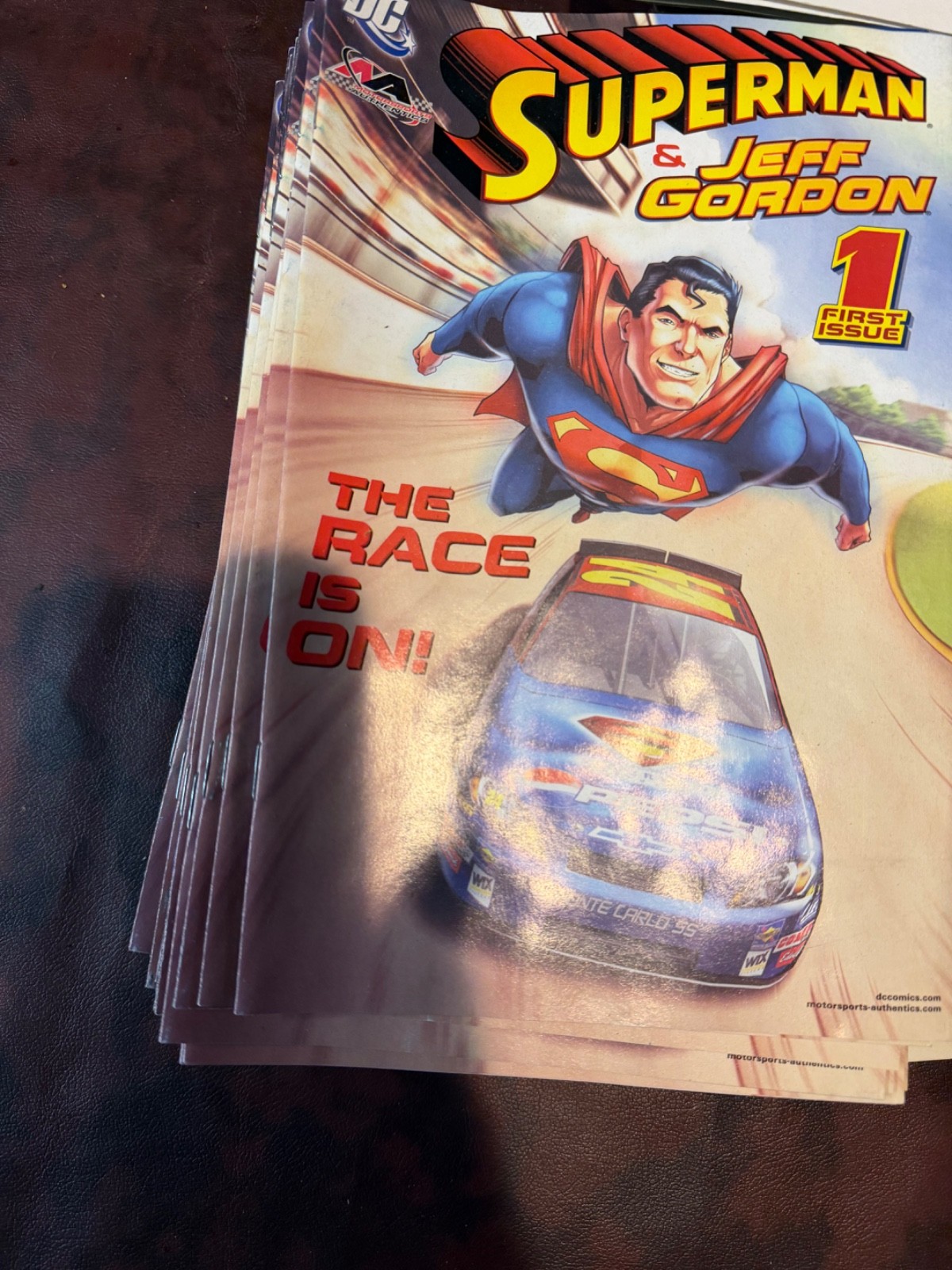 MINT Superman & Jeff Gordon #1 First Issue DC Comics NASCAR Racing 2006 - 20 yrs