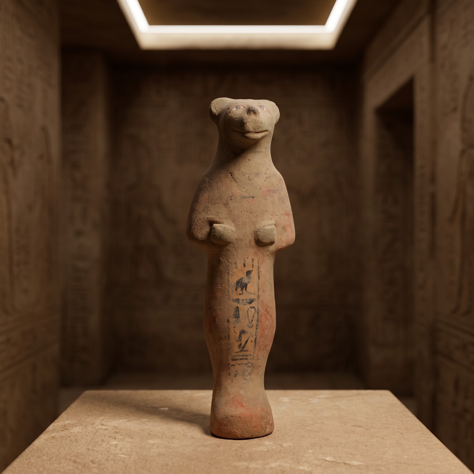 Baboon Statue sacred primate deity of ancient lunar wisdom, Egyptian statue