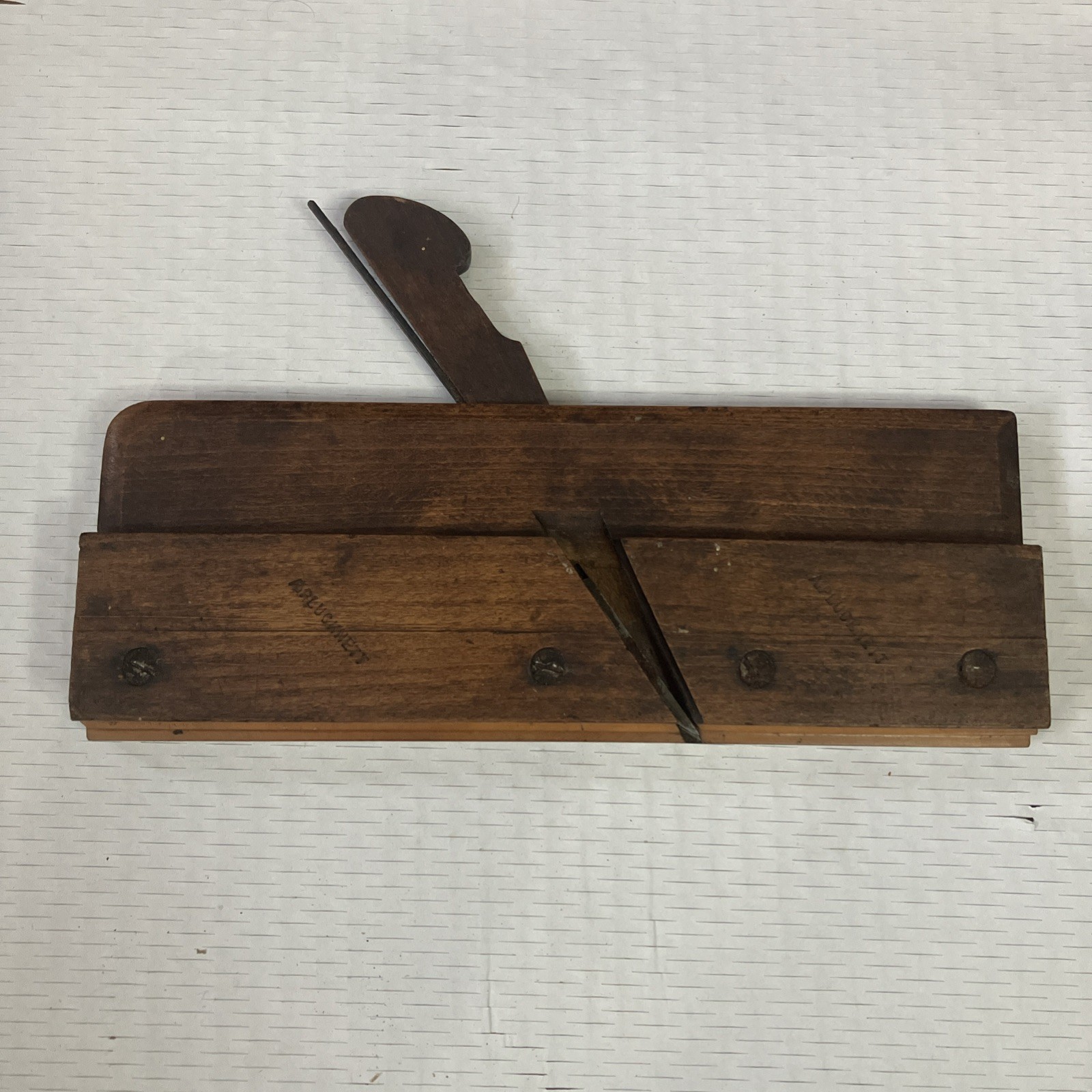 Antique Moseley & Sons London Complex Moulding Plane Saunders Beech Victorian