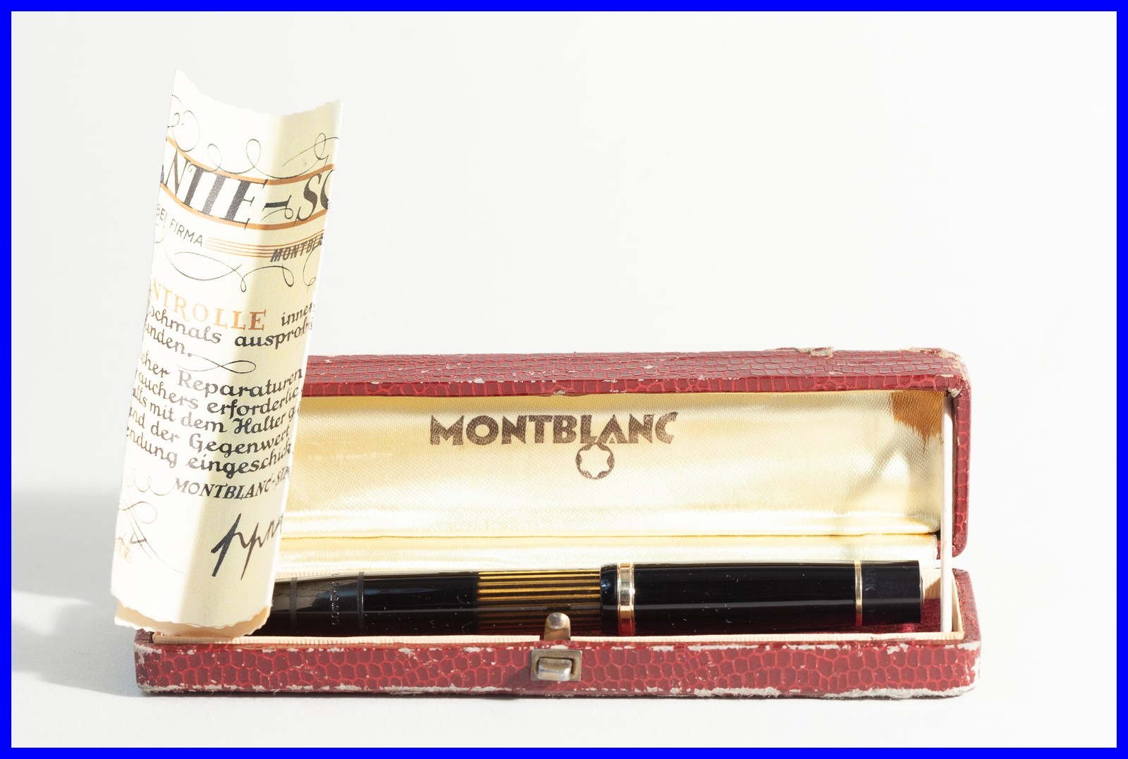 134 Box Papers 1940 MONTBLANC MEISTERSTUCK Piston Fountain Pen Super Flex KF Nib