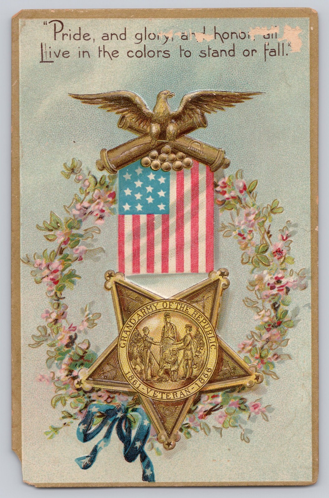 Vintage Raphael Tuck GAR Grand Army Republic Civil War Veteran Postcard