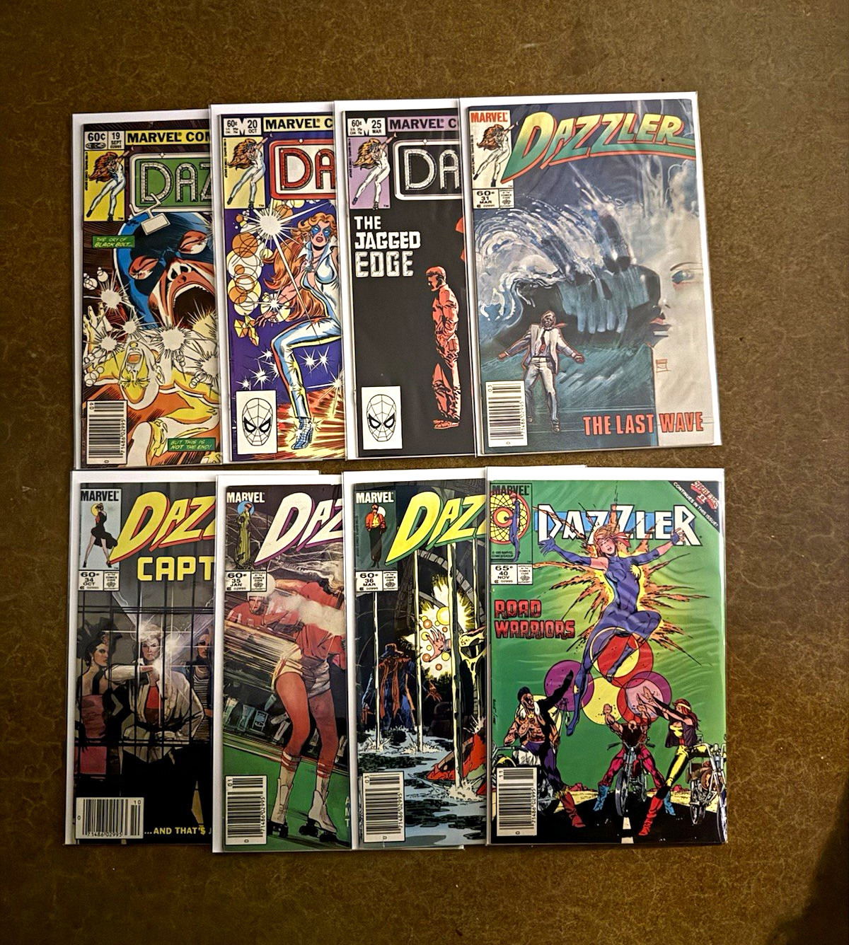 Dazzler comic lot #s 19 20 25 31 34 35 36 40