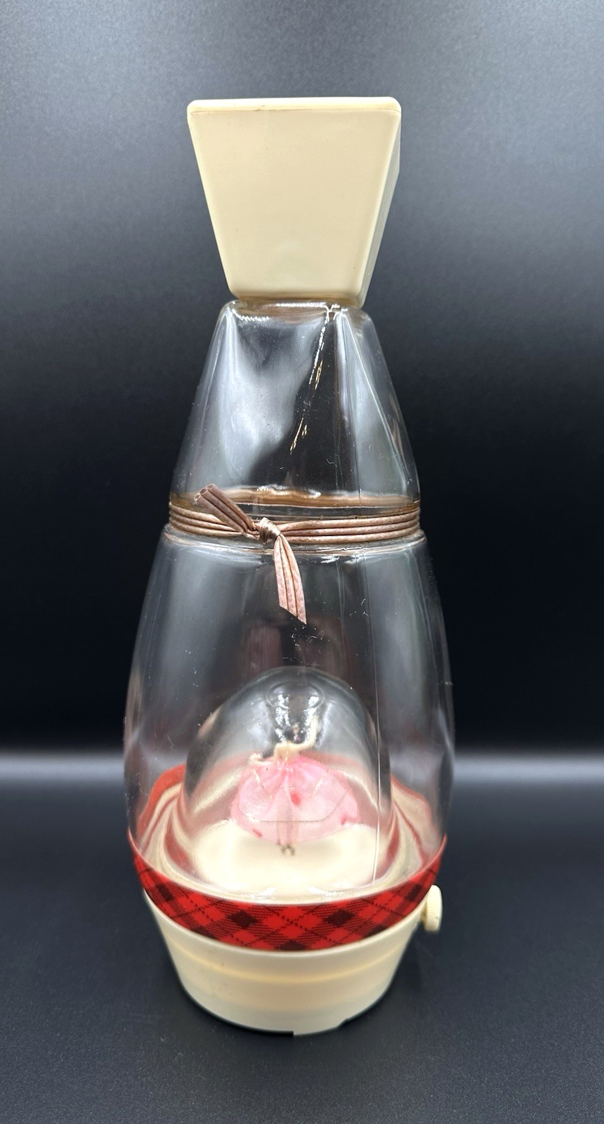 Vintage Gilbey\'s Spey Royal Scotch Whiskey Music Box Bottle Dancing Couple 11\