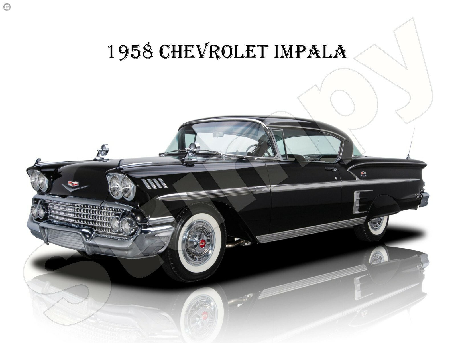 1958 Chevrolet Impala Metal Sign 9\