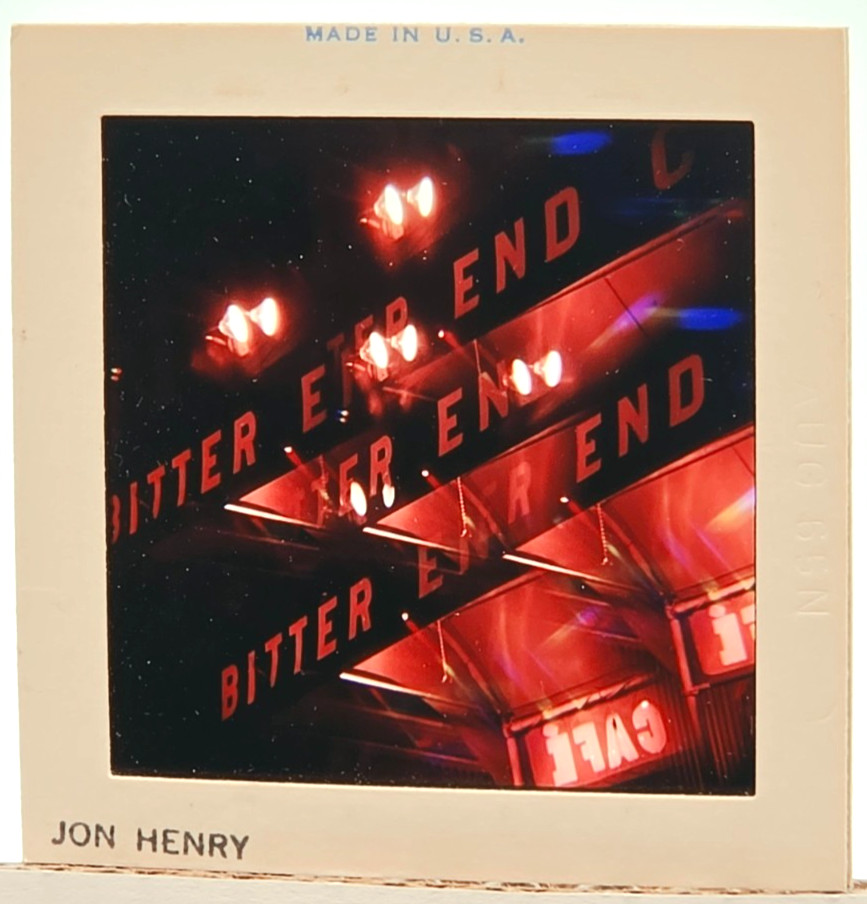 Jon Henry 1965 Vintage 120 Slide The Bitter End Club Neon Multi-Exposure NYC Jaz