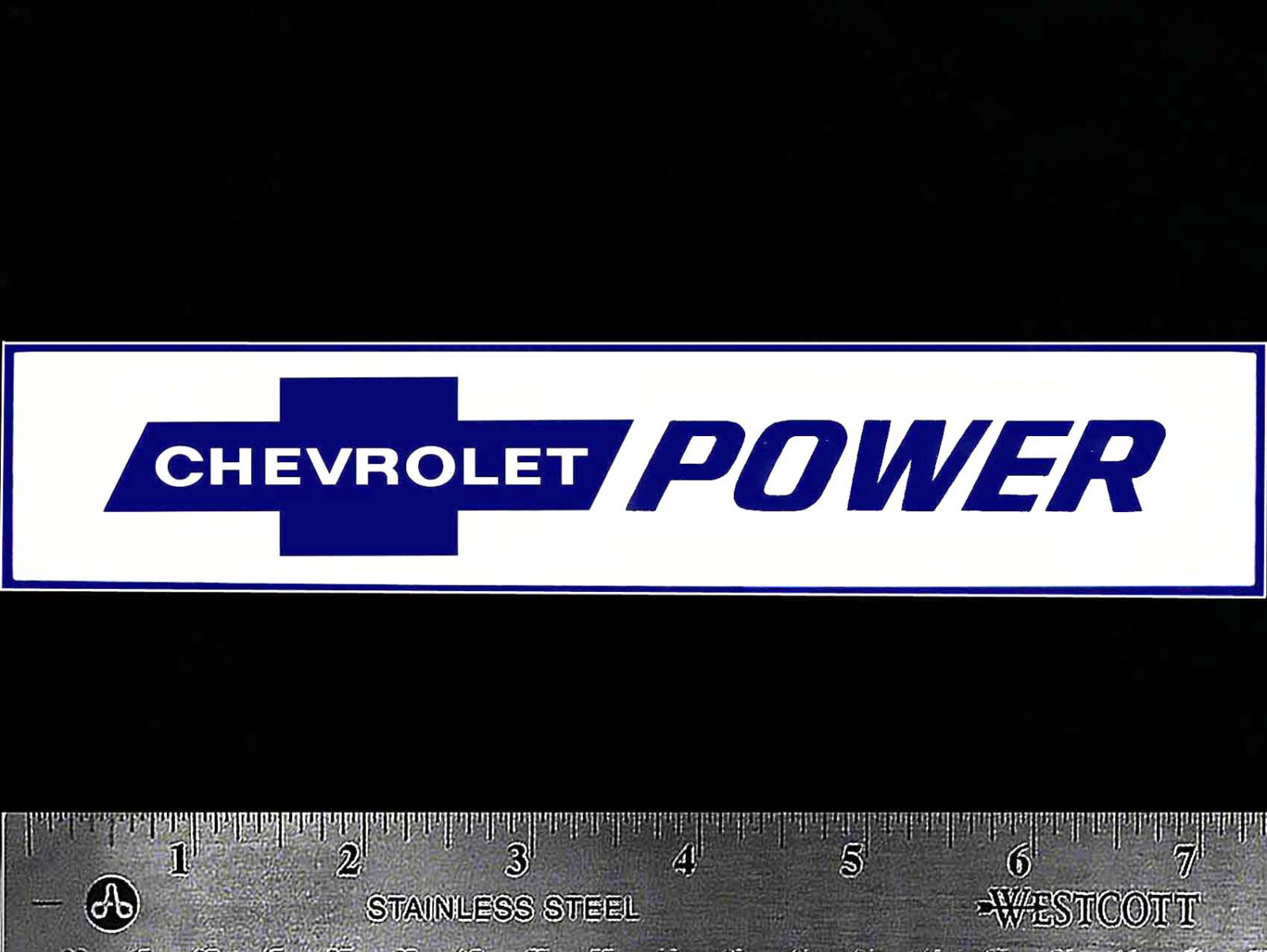 CHEVROLET POWER - Original Vintage 70's Racing Decal/Sticker Camaro Corvette V8