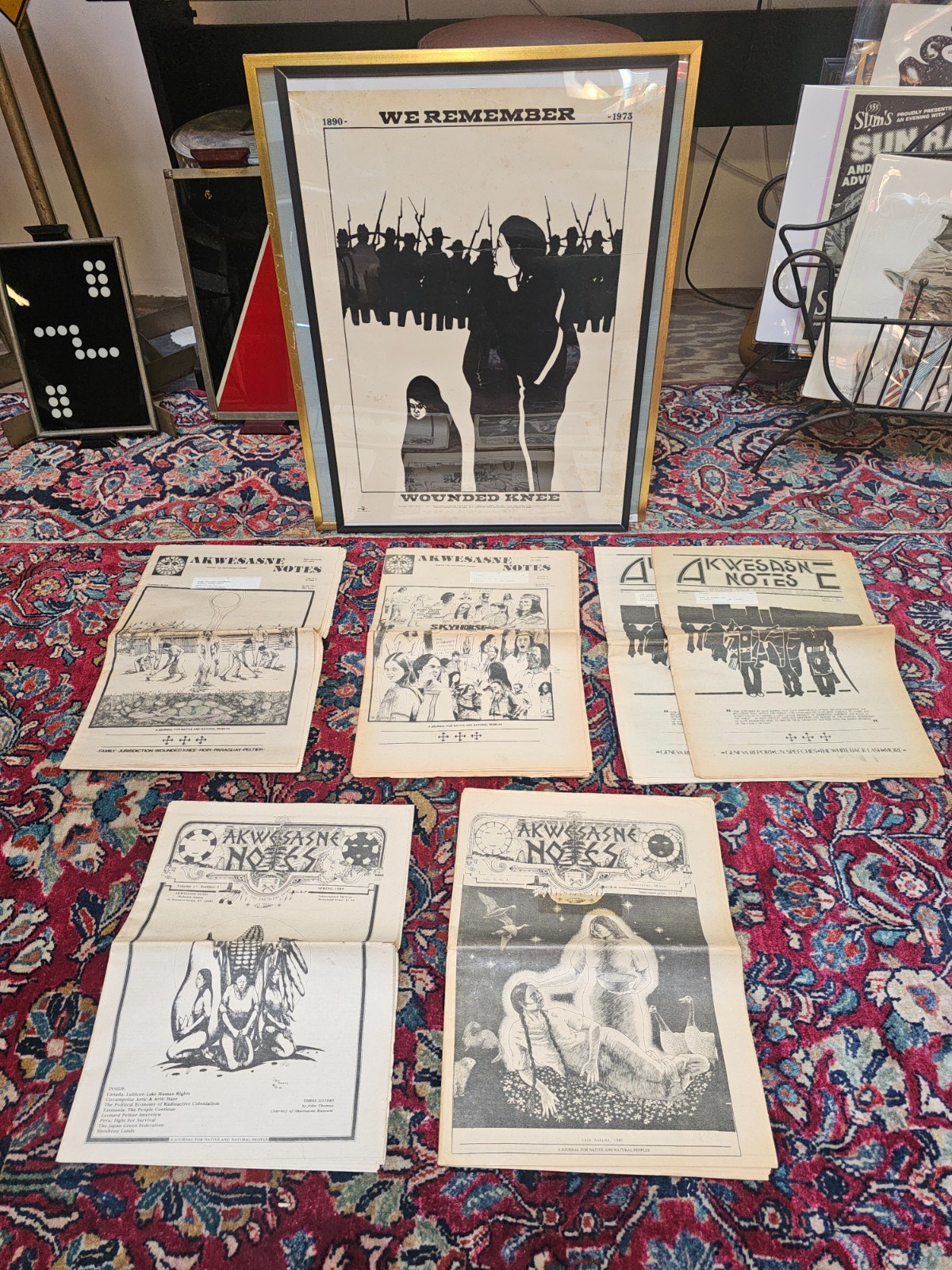 Native American - Mohawk Nation - Wounded Knee Poster - Akwesasne News