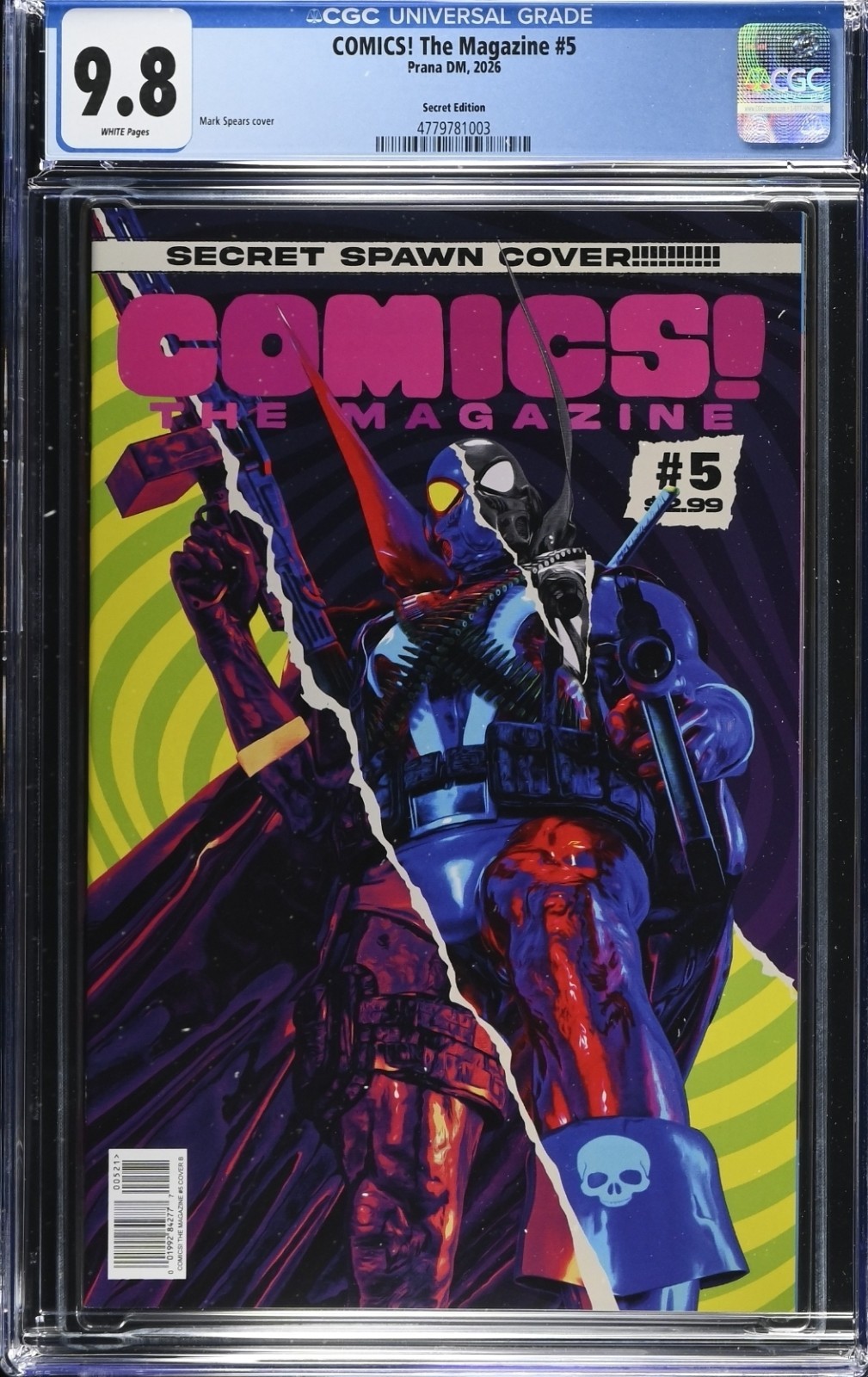 CGC 9.8 COMICS The Magazine Secret Spawn Cover Variant Mark Spears NM #5 (2026)