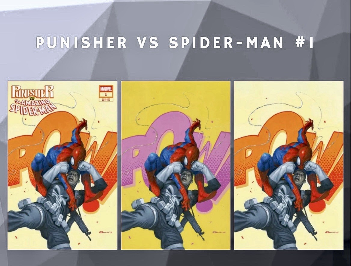 PUNISHER vs SPIDER-MAN #1 FABRIZIO DE TOMMASO 616 Variant ABC SET LTD. 1000 2026 PUNISHER vs SPIDER-MAN #1 FABRIZIO DE TOMMASO 616 Variant ABC SET LTD. 1000 2026