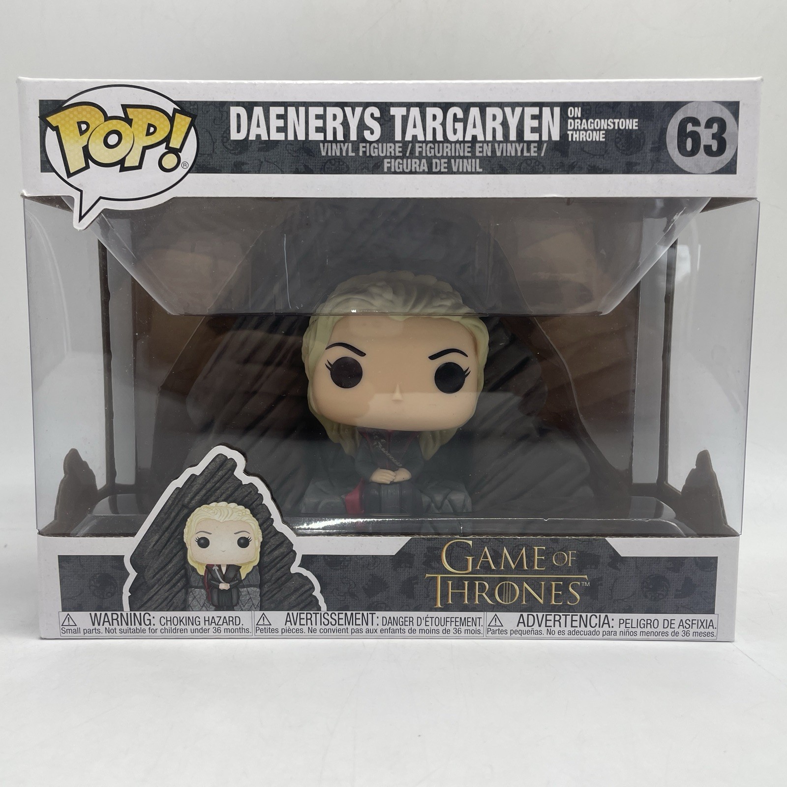 Funko Pop Game of Thrones #63 Daenerys Targaryen on Dragonstone Throne Figure Funko Pop Game of Thrones #63 Daenerys Targaryen on Dragonstone Throne Figure