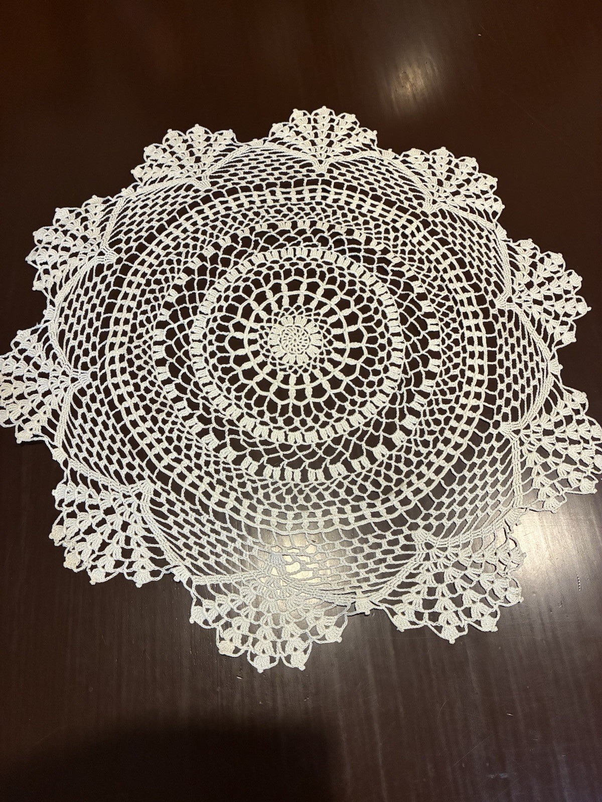 VTG Handmade Crochet Doily 18\