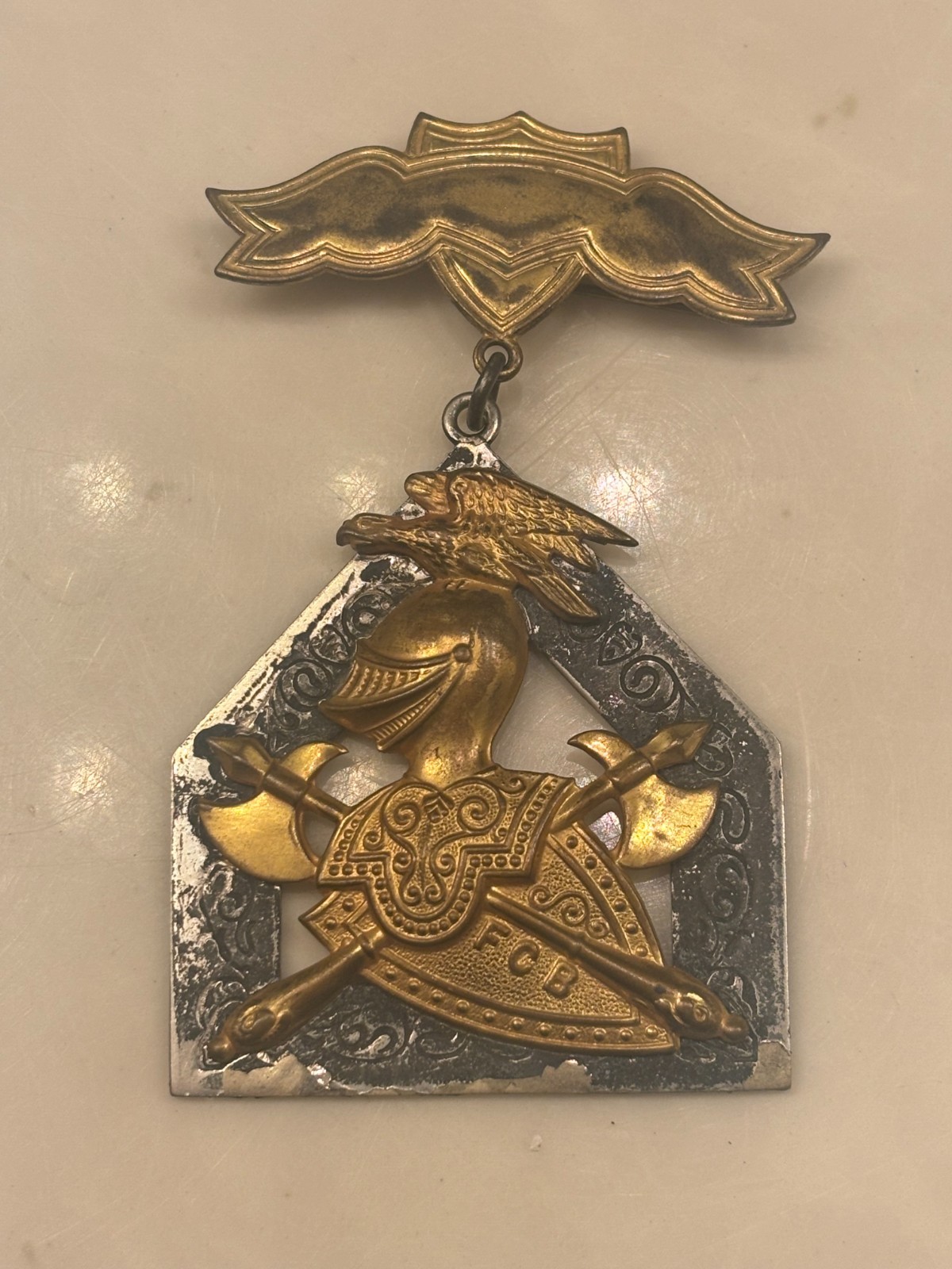 Vintage Knights of Pythias Fraternal Award Named Medal