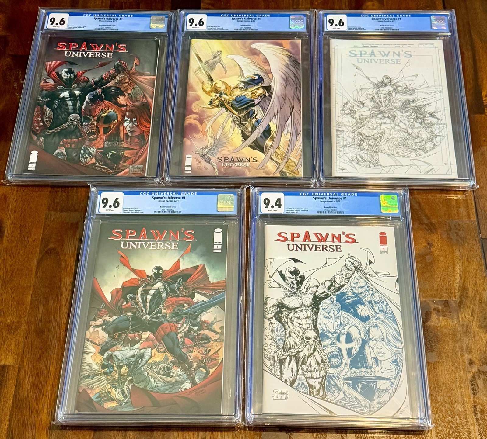 Spawn’s Universe Issue 1 (Variant Lot Of 5 Covers)