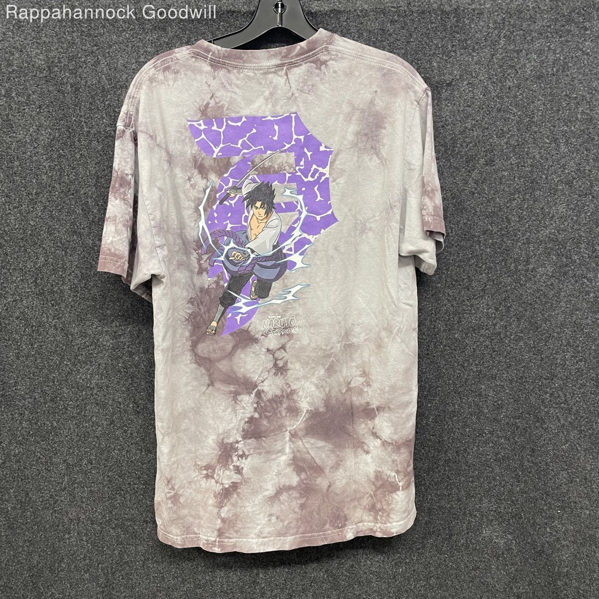 Primitive x Naruto Shippuden Sasuke Uchiha Tie Dye Graphic T-Shirt Sz M